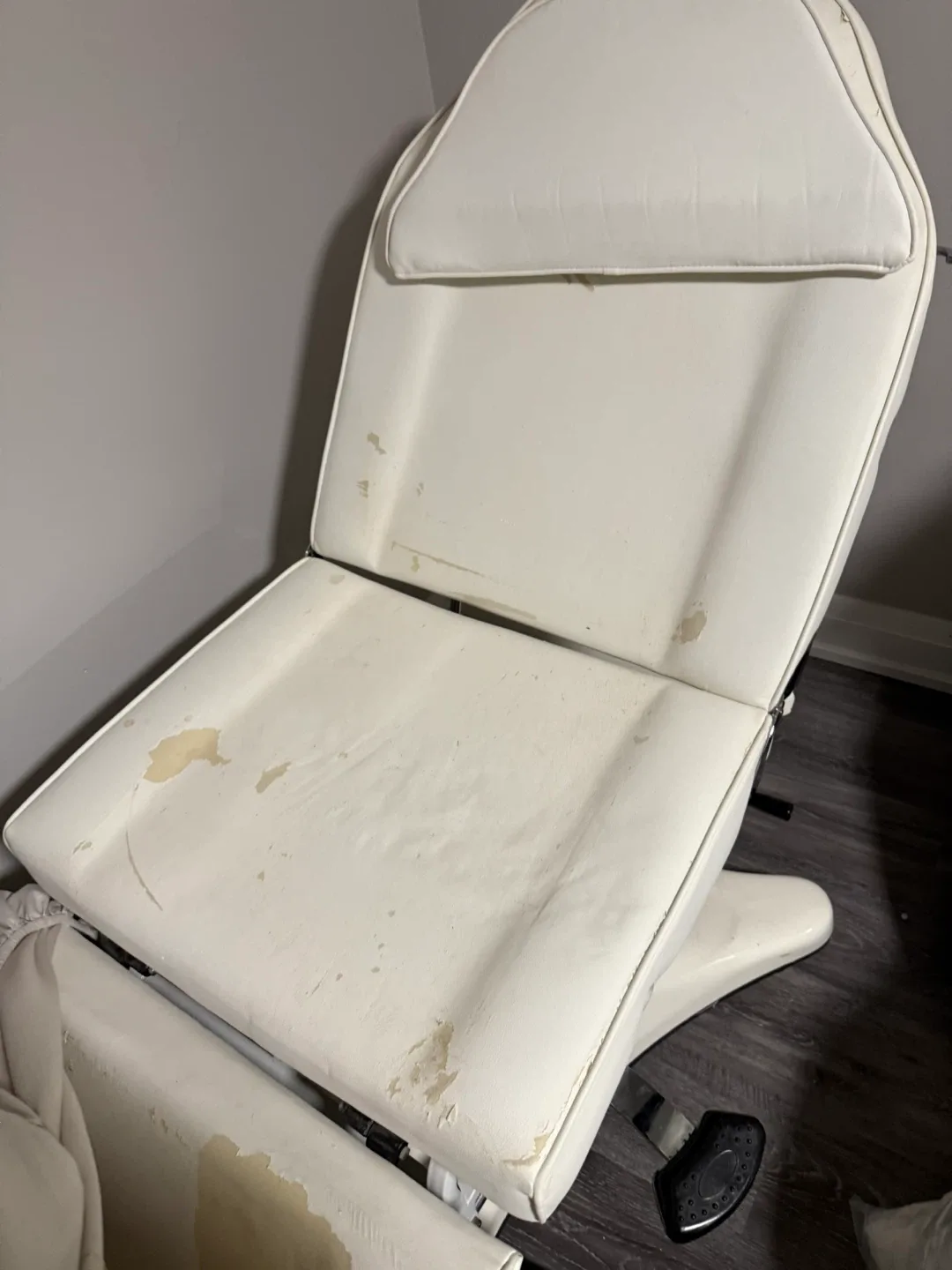 White Medical Examination Chair