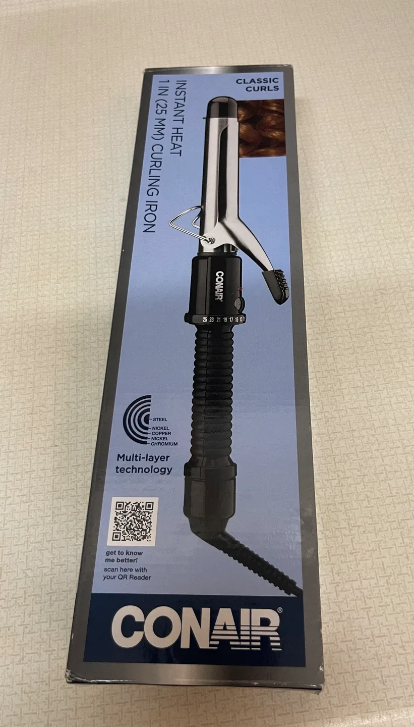 Conair Classic Curls 1-inch Curling Iron - New in Box!