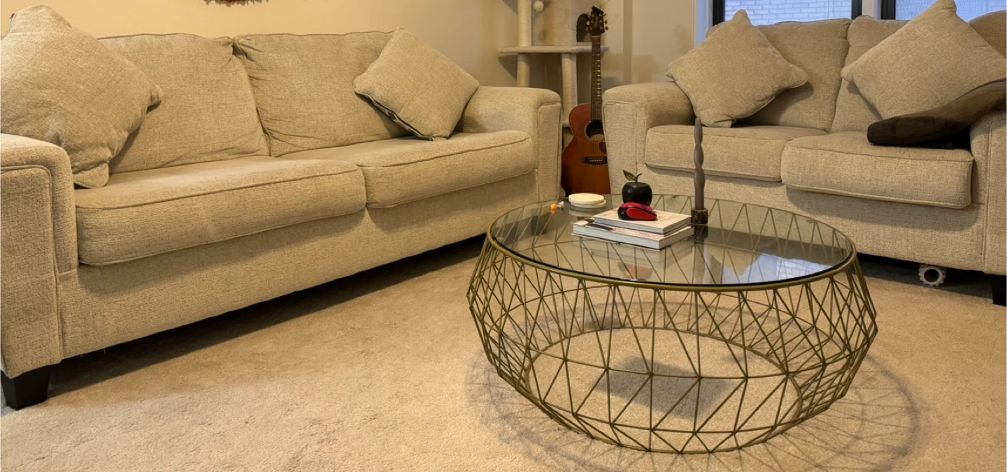 Beige sofa set of 2 - photo 3