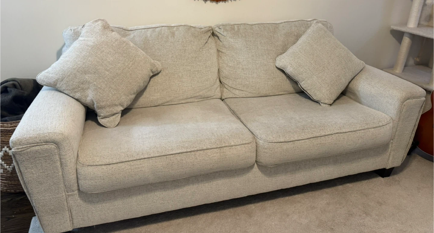 Beige sofa set of 2 - photo 2