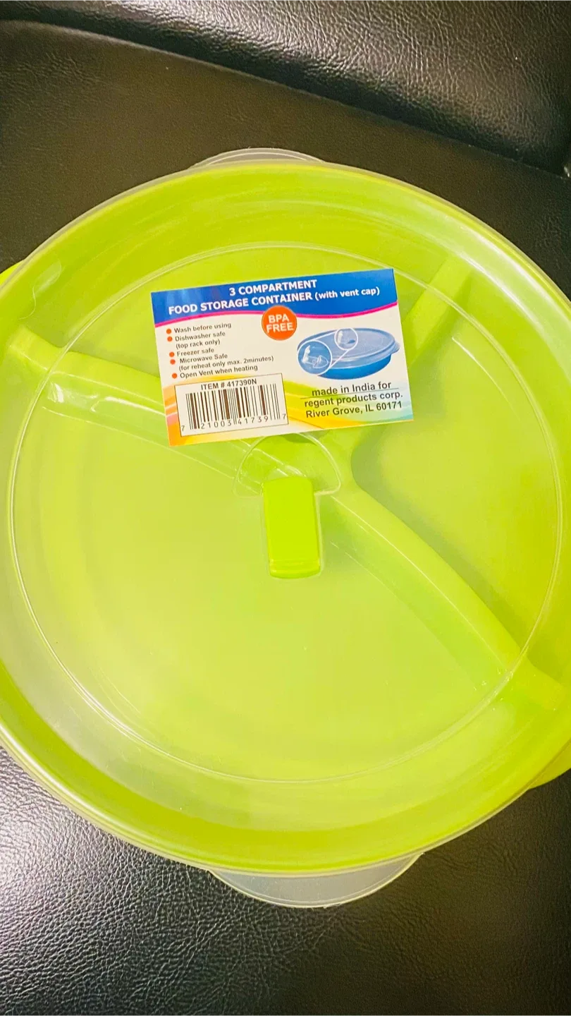 3 Compartment Food Storage Container