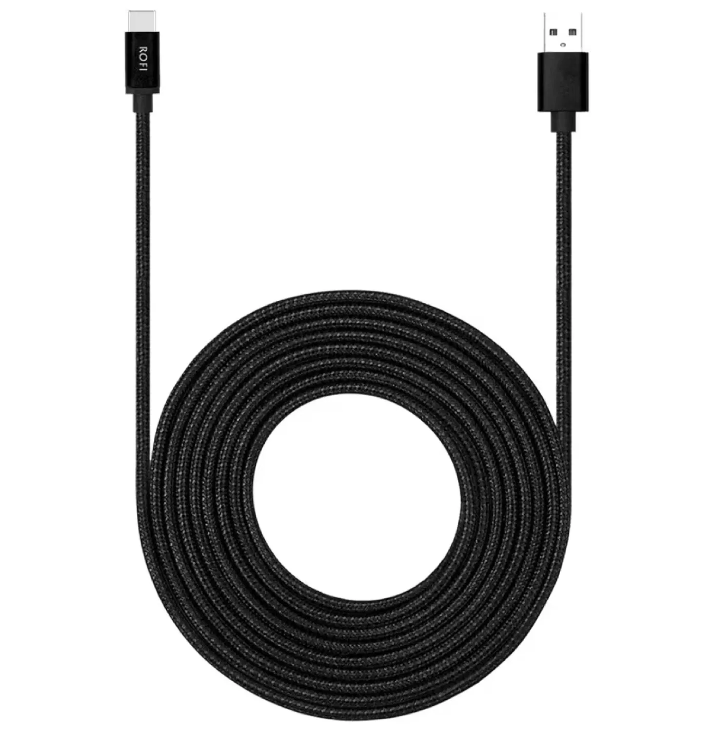 ROFI USB-A to USB-C Cable - Black