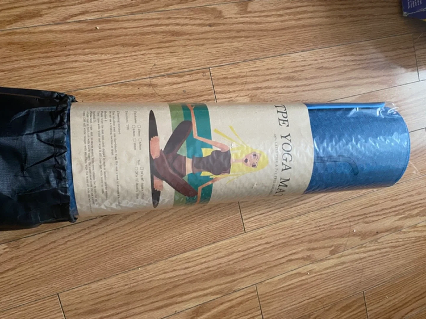 Brand New TPE Yoga Mat with Carrying Bag image indicator(2)