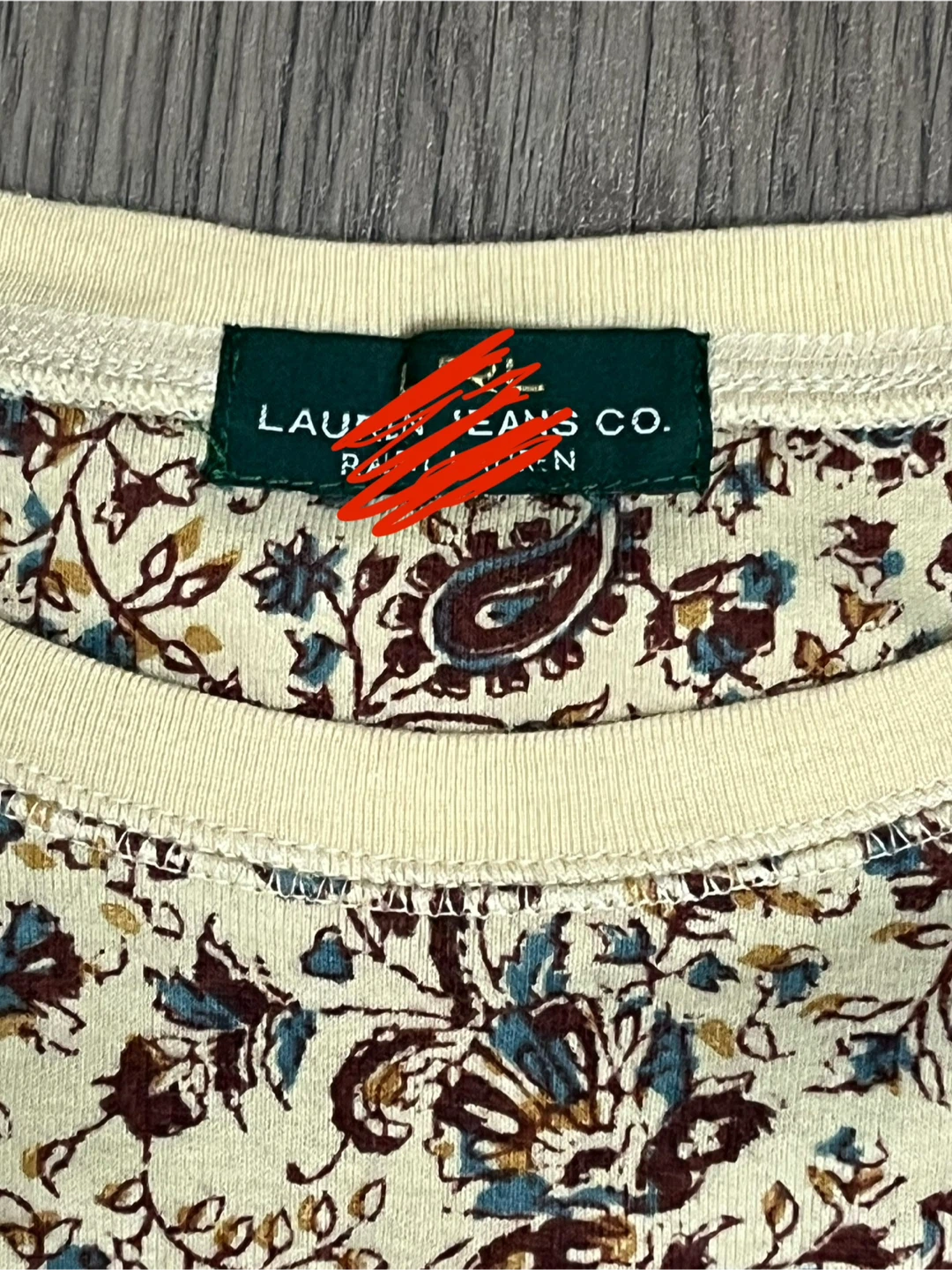 Lauren Jeans Co. Floral Long Sleeve Top - photo 3