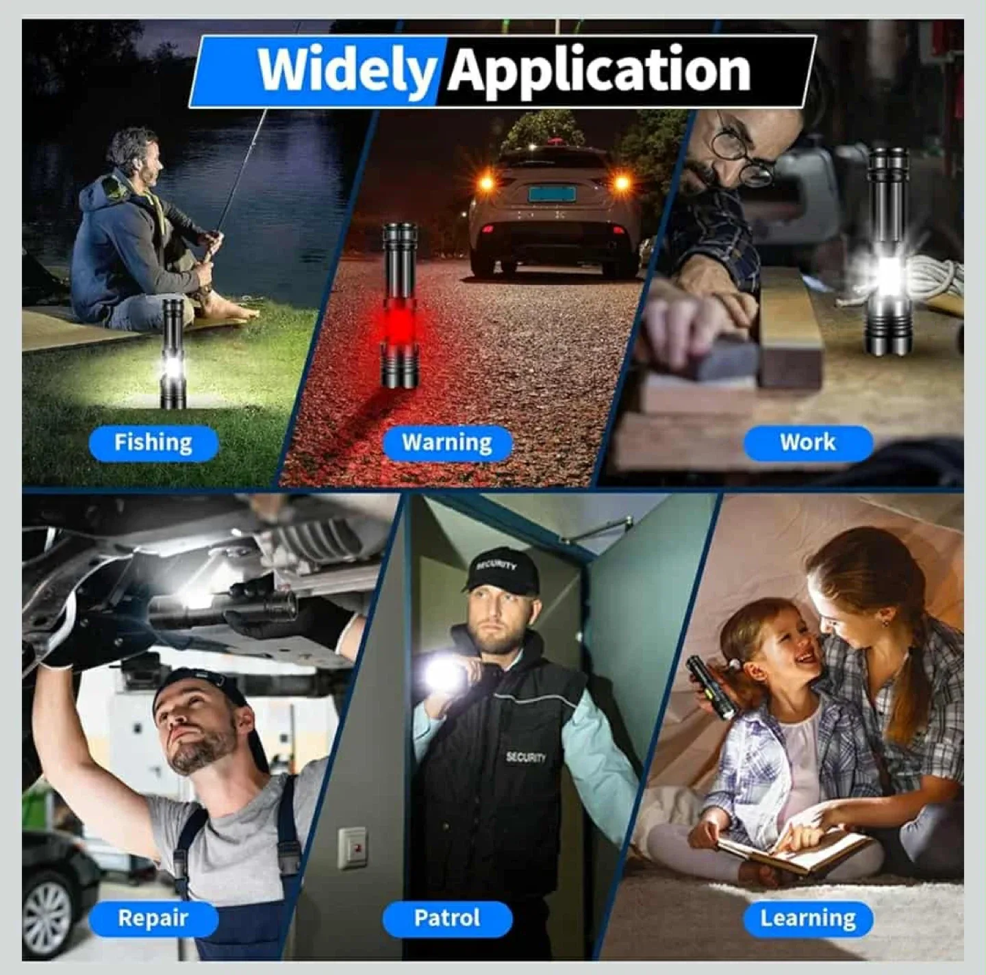 LED Tactical Flashlight - Waterproof & Shockproof image indicator(4)