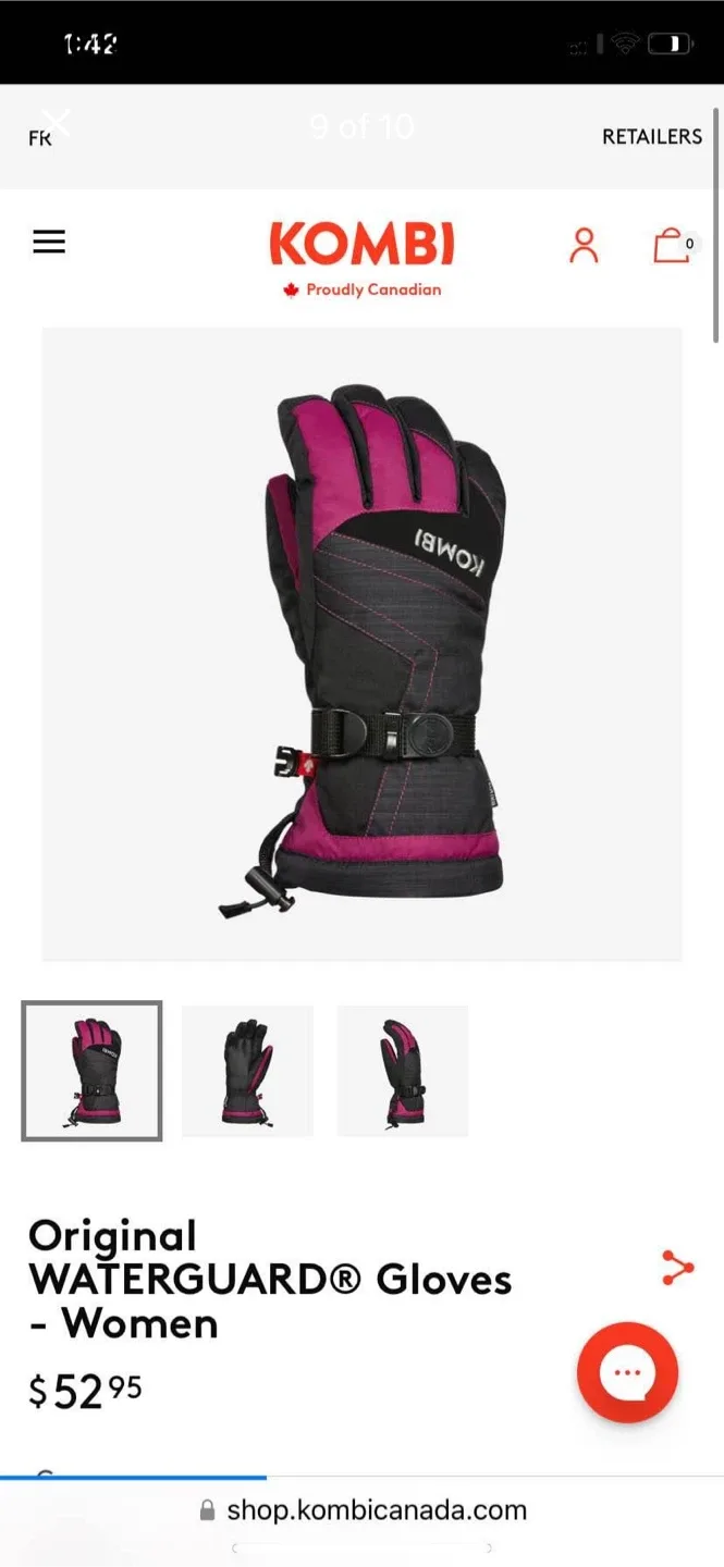 Kombi Waterguard Ski Gloves image indicator(8)