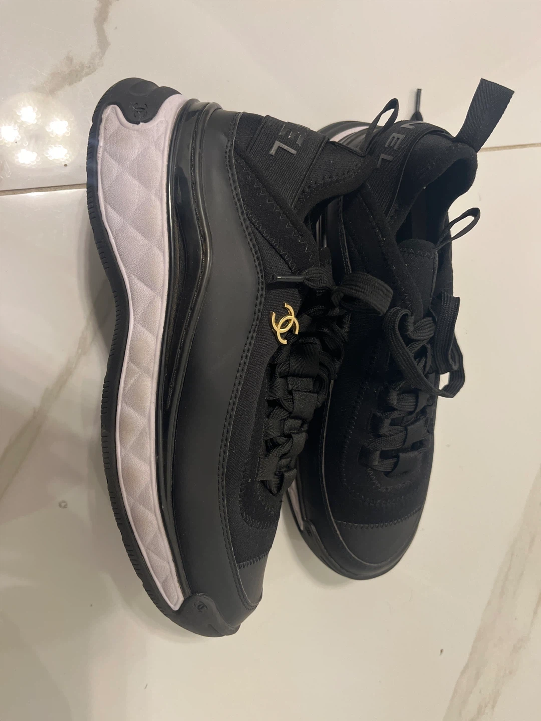 Chanel Sneakers - Black, Size 38 - photo 3