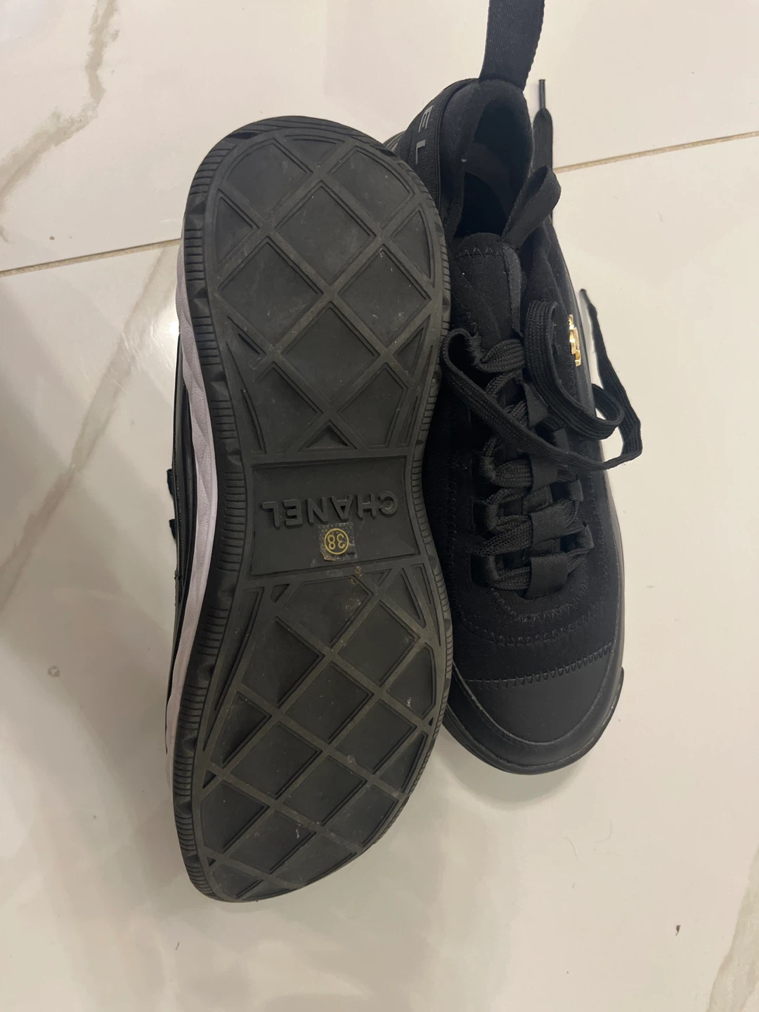 Chanel Sneakers - Black, Size 38 - photo 4