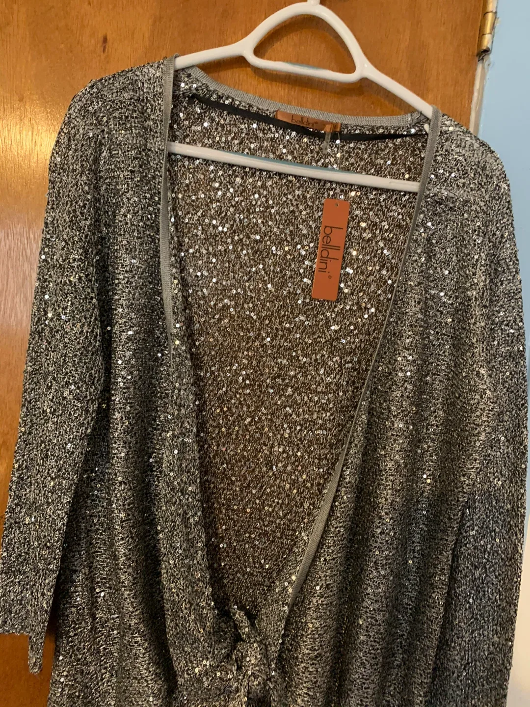 Beldini Sequin opened cardigan