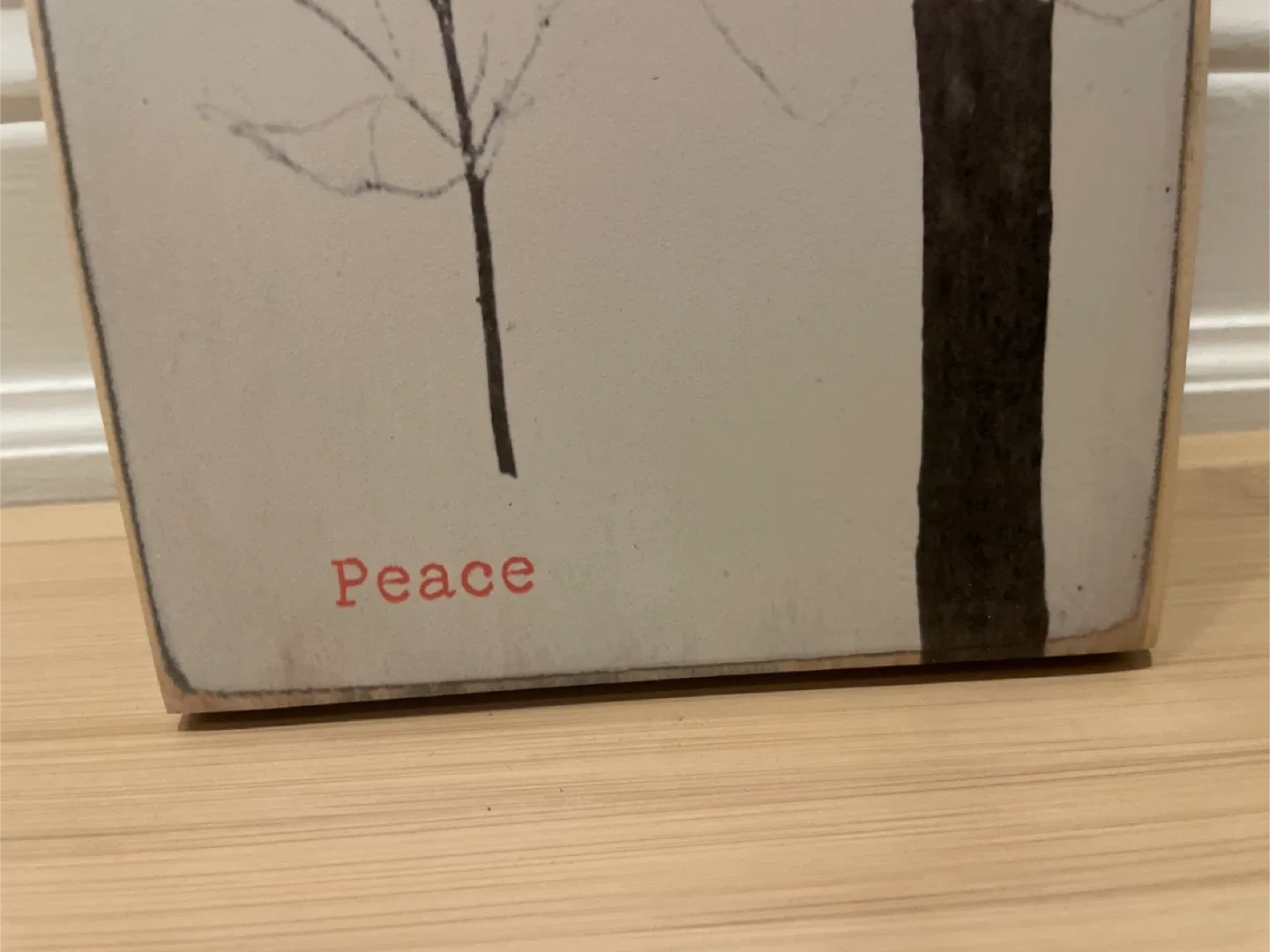 New Winter 'Peace' Wood Wall Art image indicator(3)