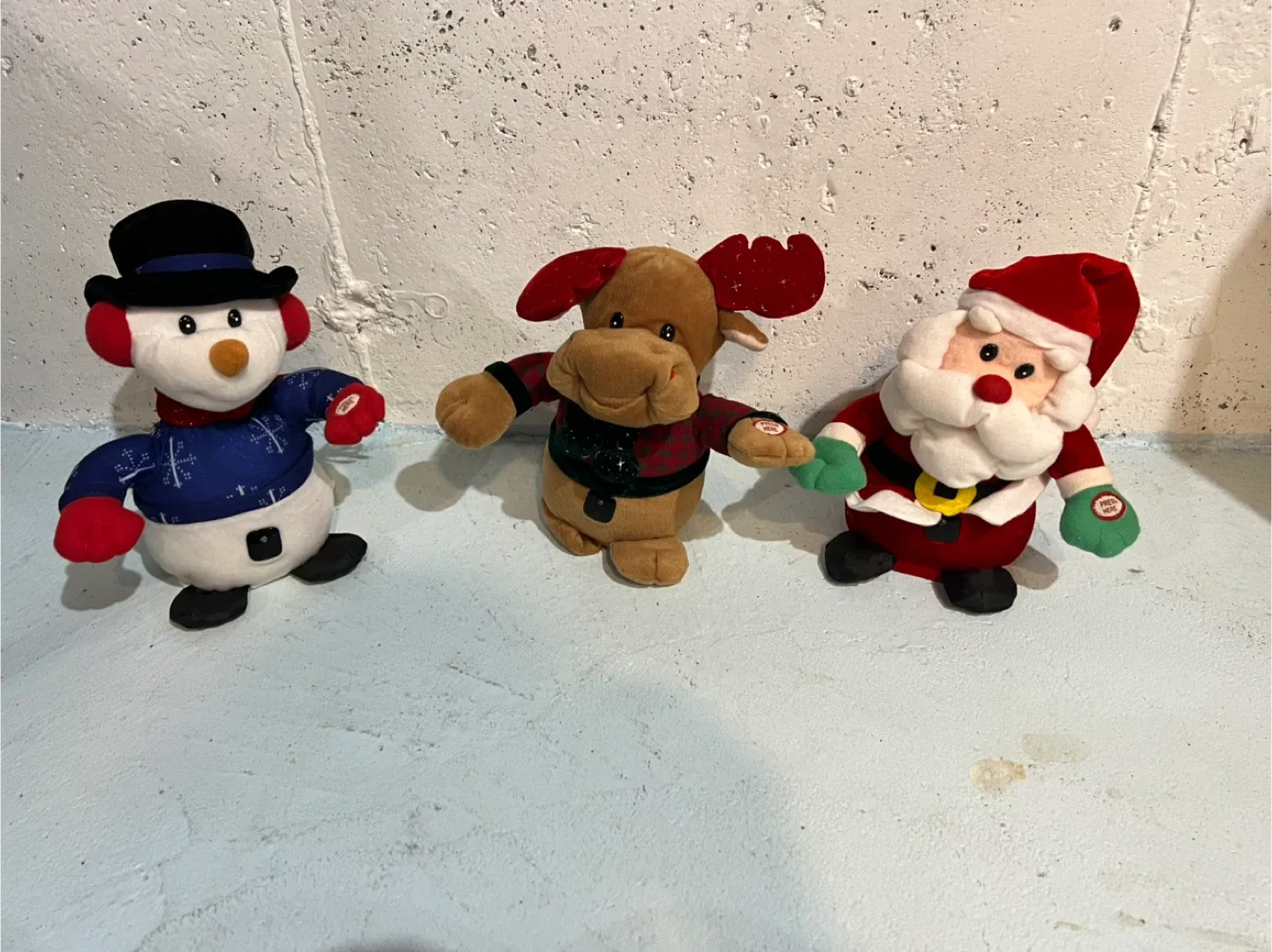 Christmas singing plush toys