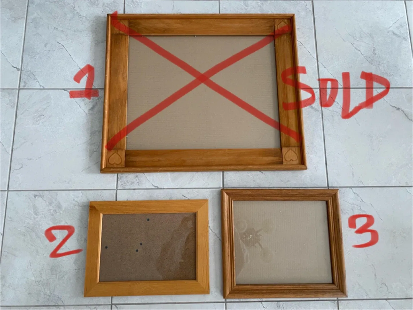 Solid Wood Frames $3 Each
