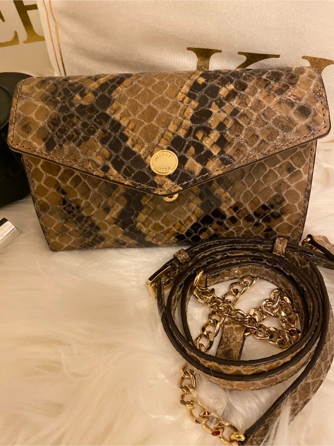 Michael Kors Snakeskin Crossbody Bag