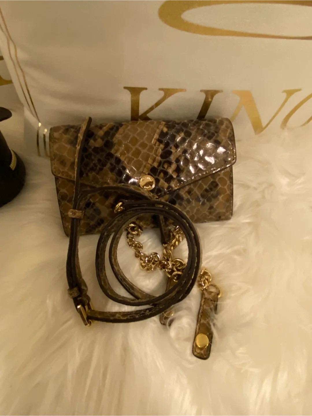 Michael Kors Snakeskin Crossbody Bag image indicator(5)