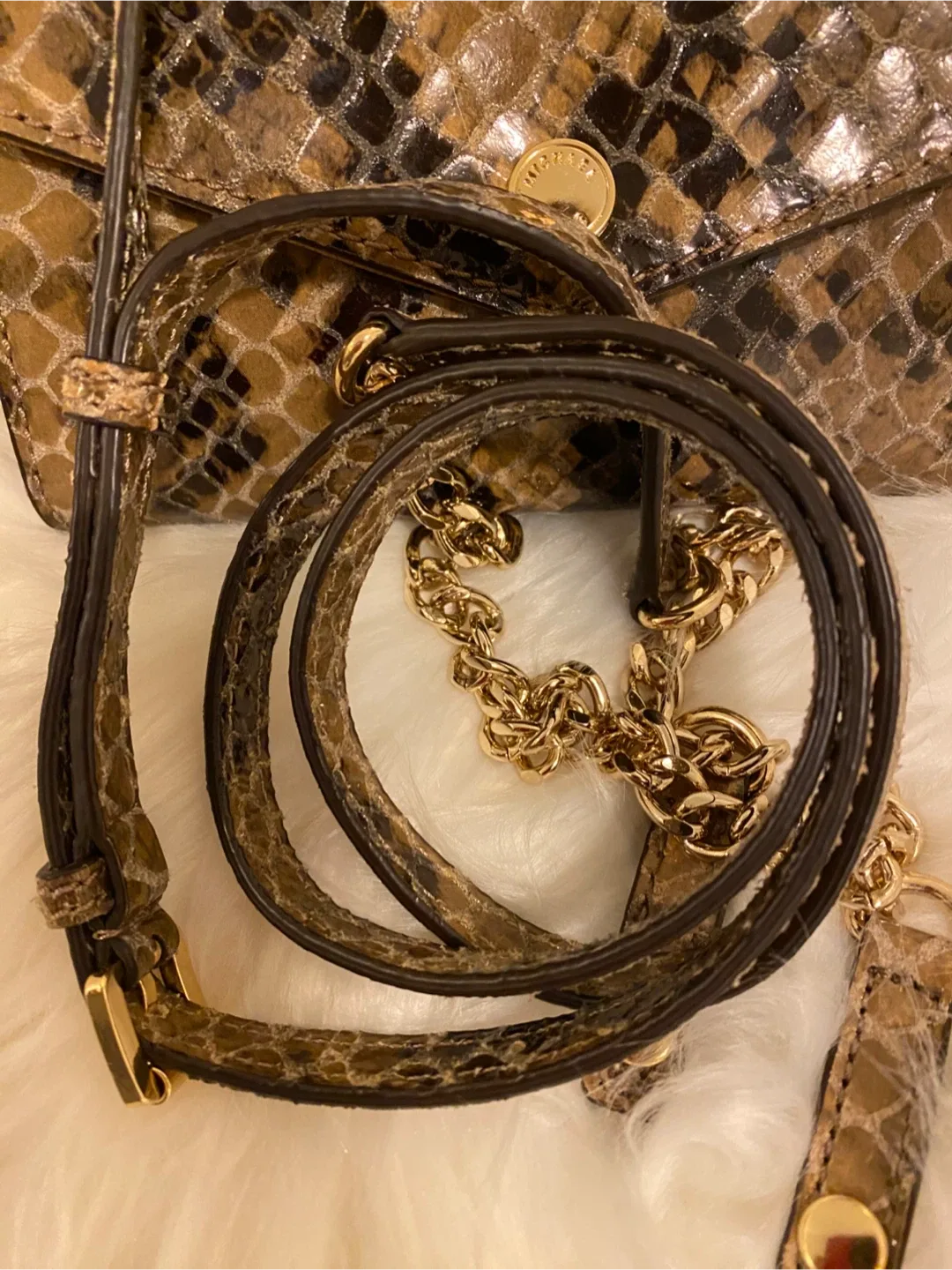 Michael Kors Snakeskin Crossbody Bag image indicator(6)