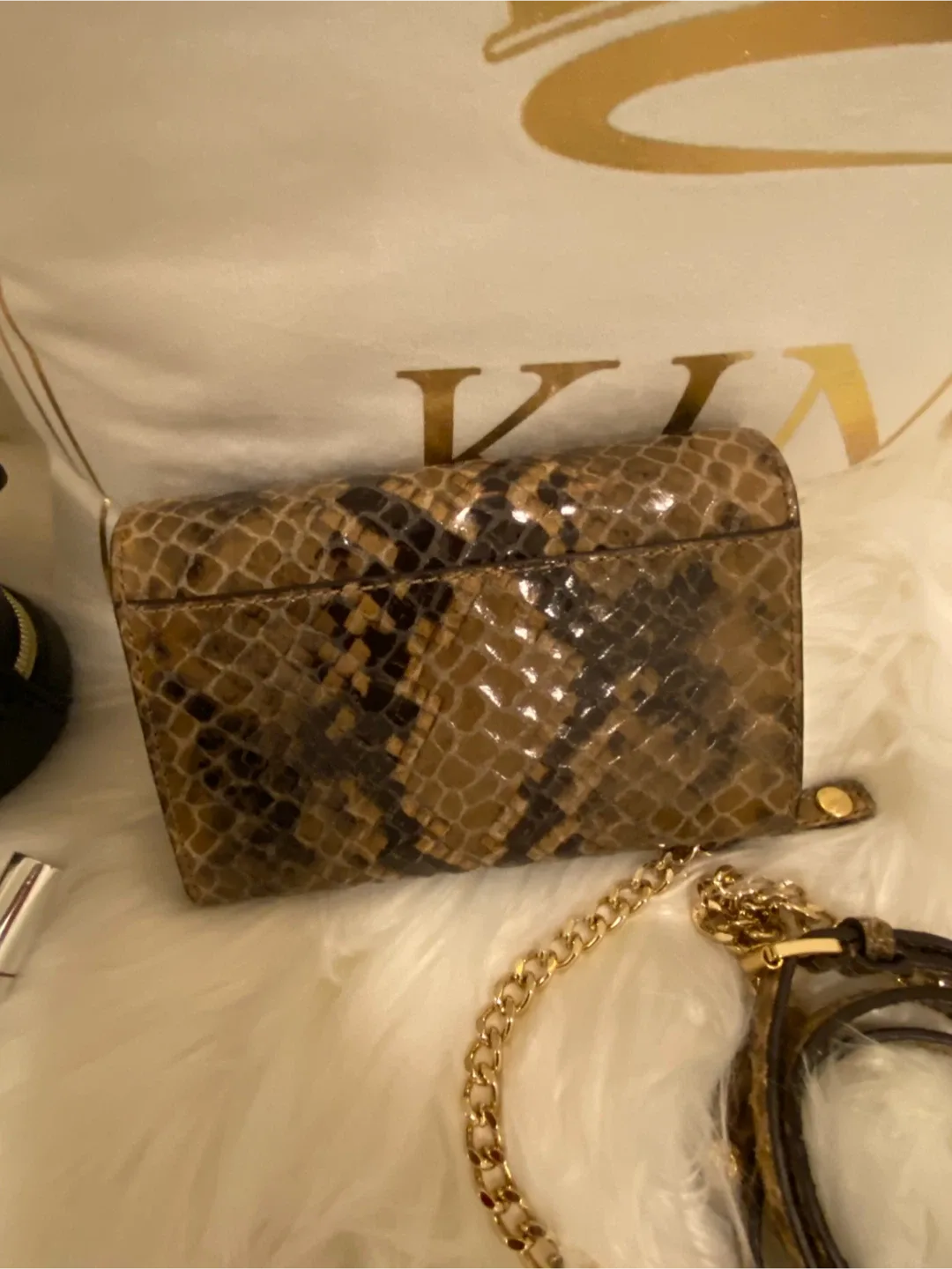 Michael Kors Snakeskin Crossbody Bag image indicator(7)