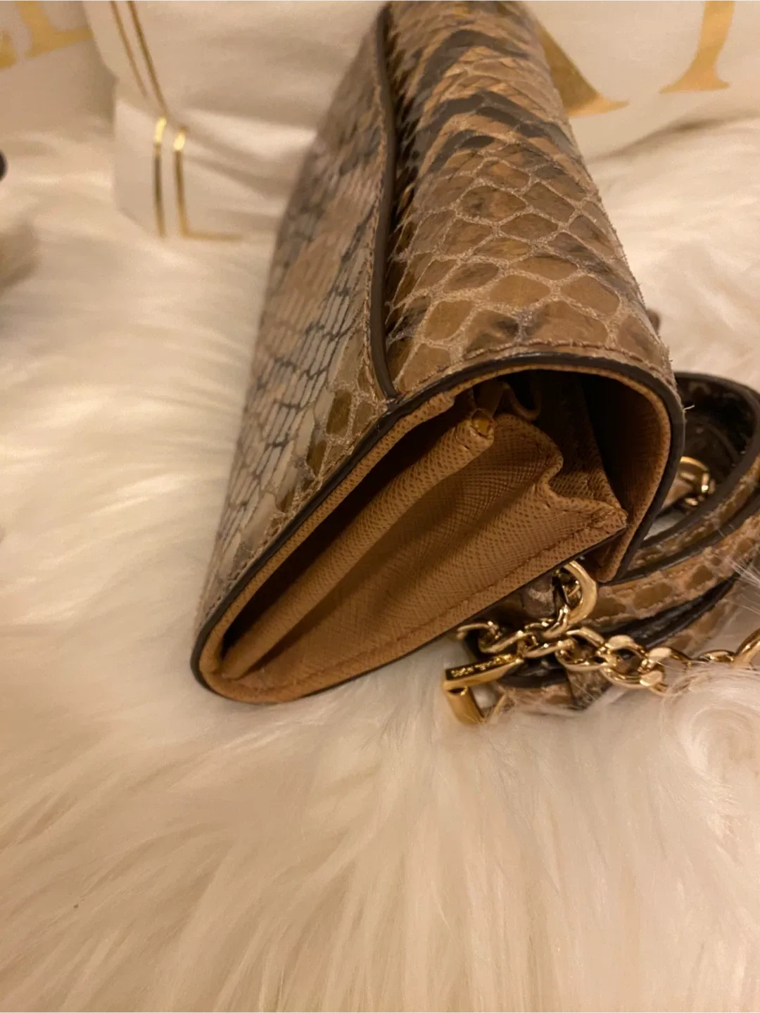 Michael Kors Snakeskin Crossbody Bag image indicator(10)