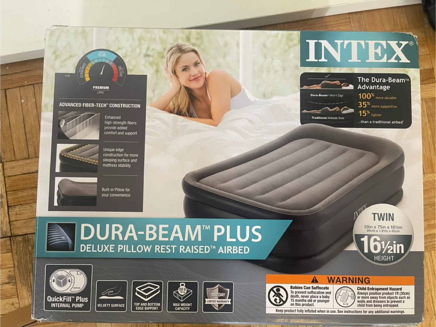 Intex Dura-Beam Plus Twin Airbed