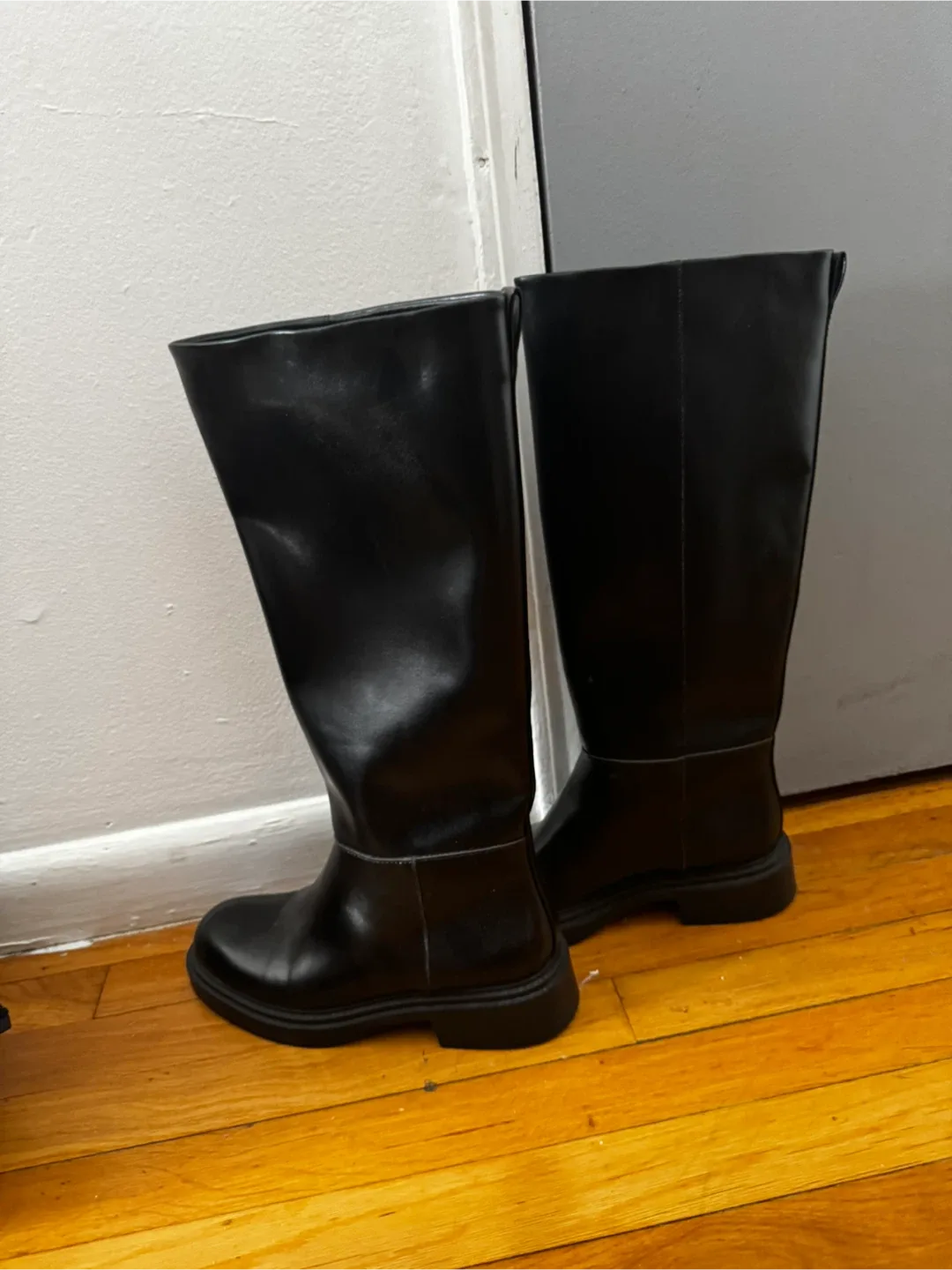 Black Knee-High Boots