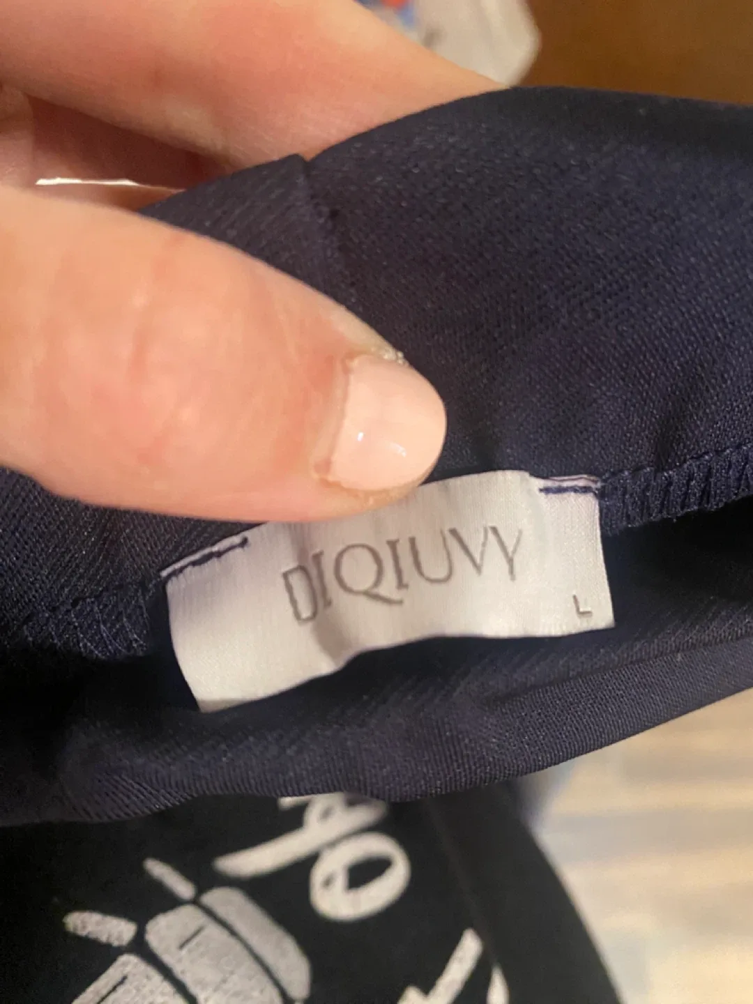 Navy blue size large pencil skirt image indicator(4)