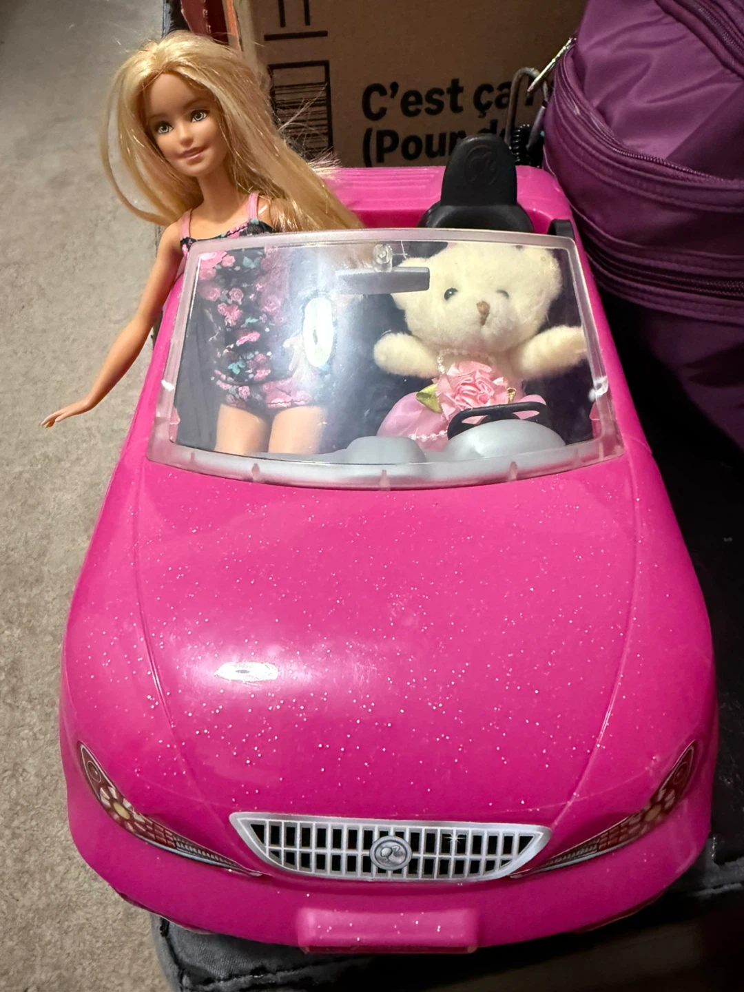 Barbie Pink Convertible Car and Barbie - photo 2
