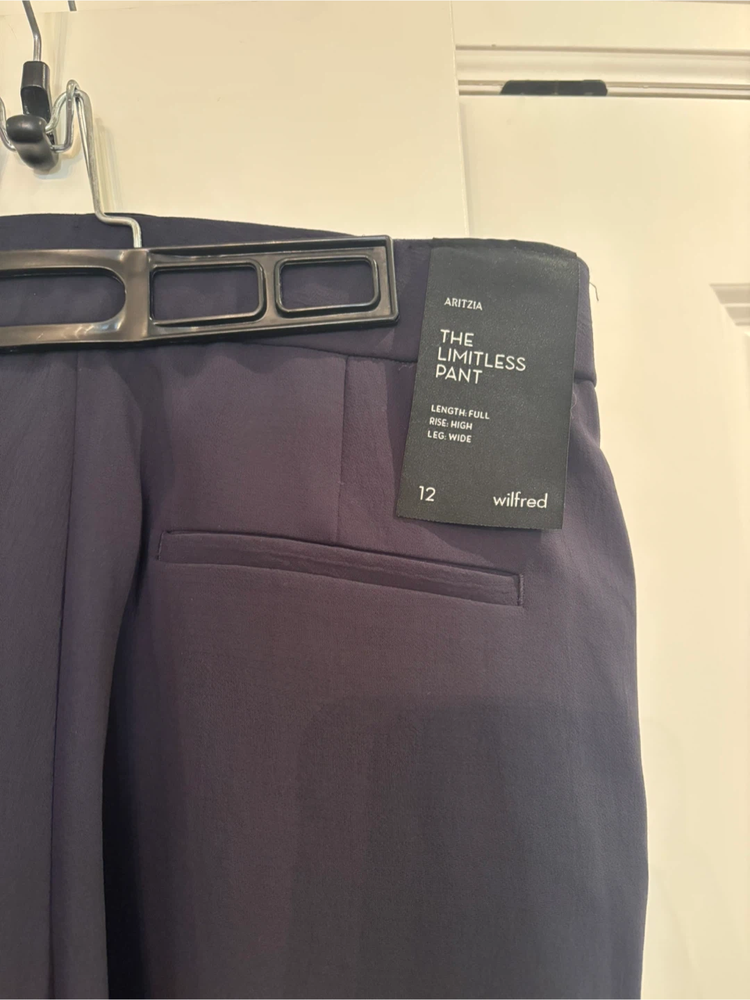 Wilfred Aritzia Limitless Pants - Size 12, Dark Night Navy - photo 4