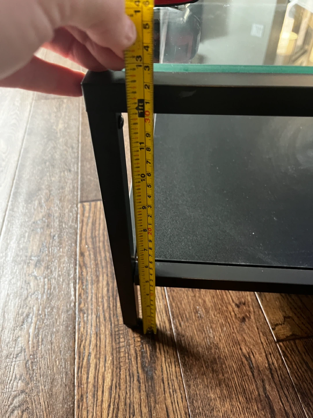 Glass Top Coffee Table - Black Frame - photo 4