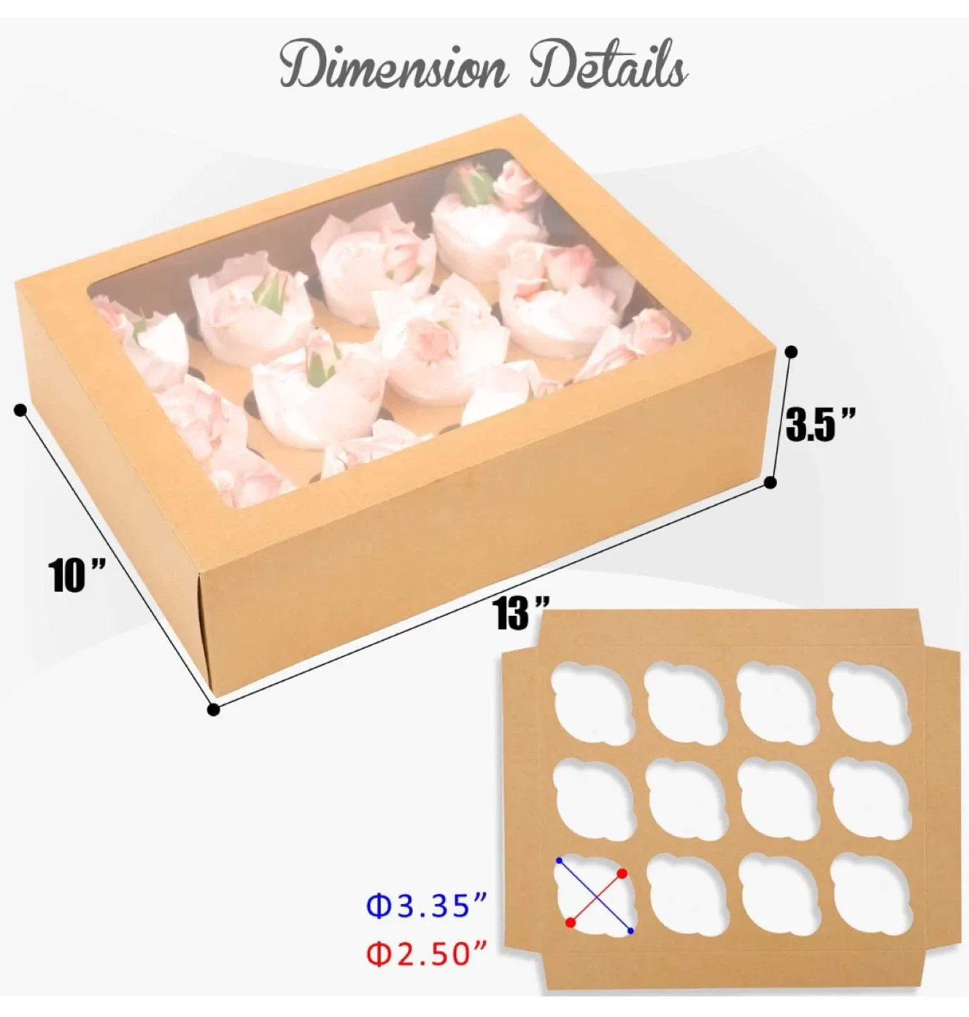 12 New Cupcake Boxes with Inserts - $2 for all! image indicator(2)