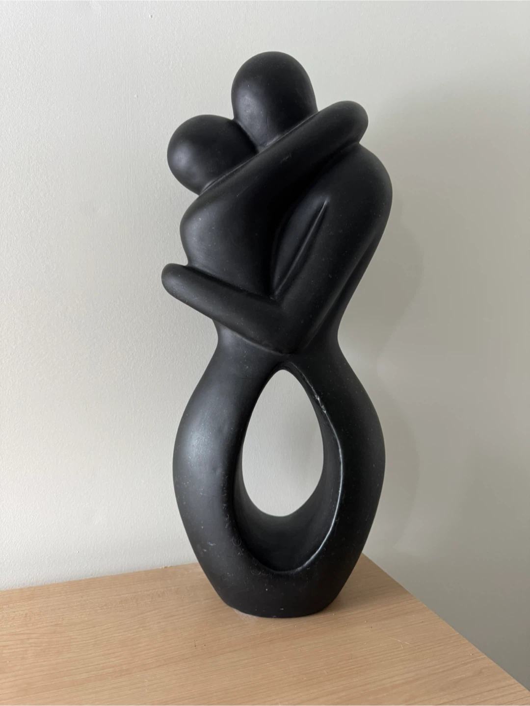 Abstract Couple Sculpture - Black