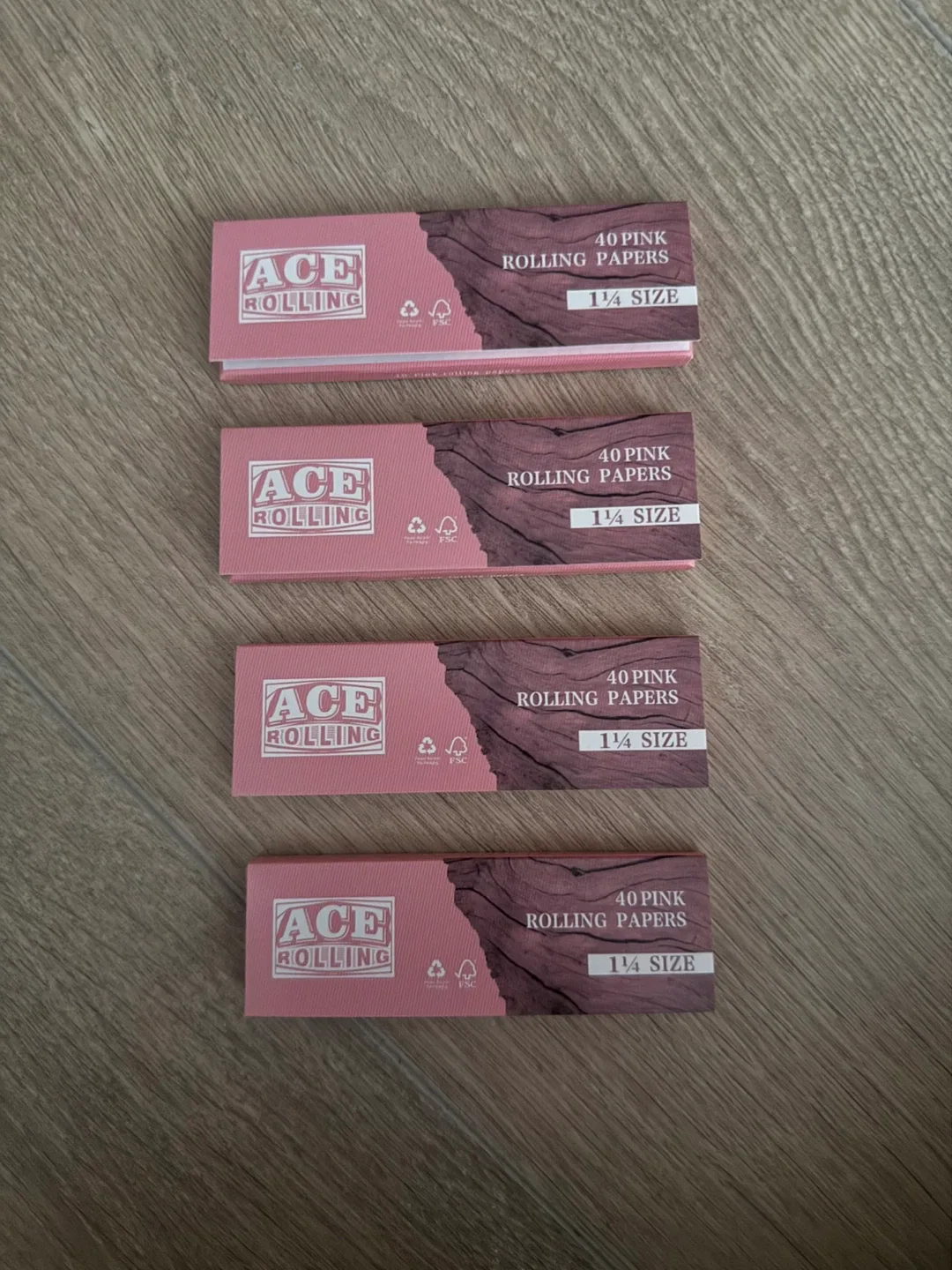 Ace Pink Rolling Papers - New