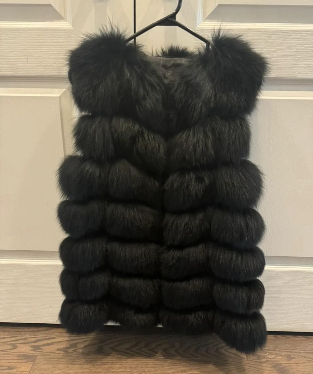 Black Fur Vest