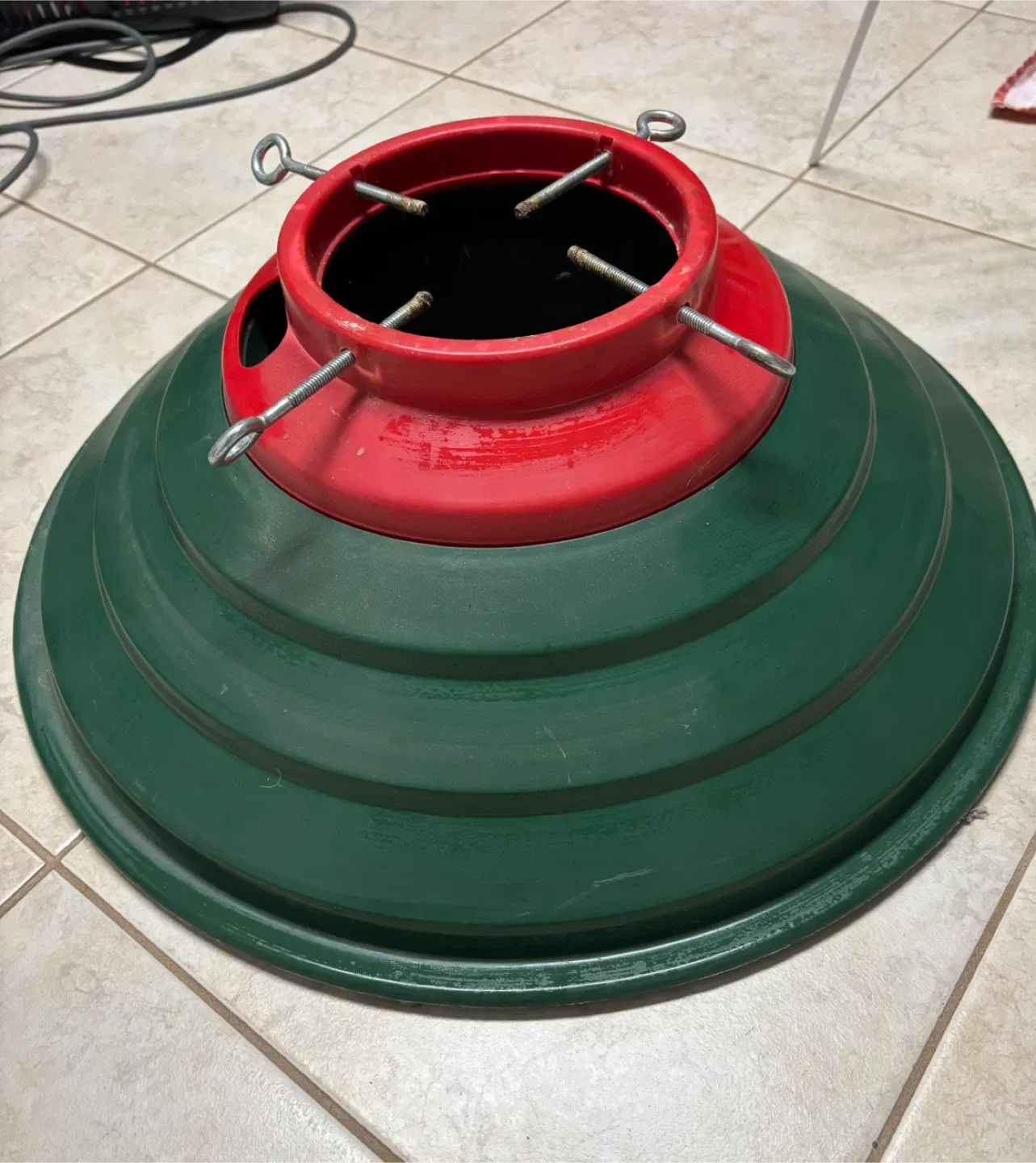 Green & Red Christmas Tree Stand