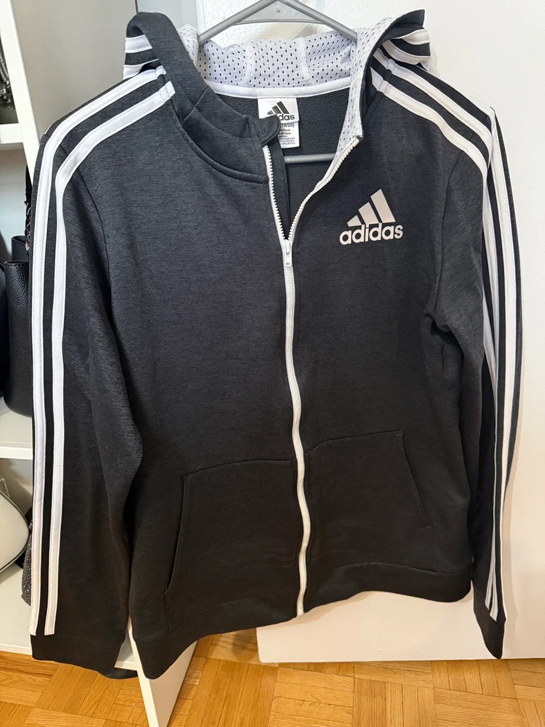Adidas XL (18/20 years old) Black Track Jacket