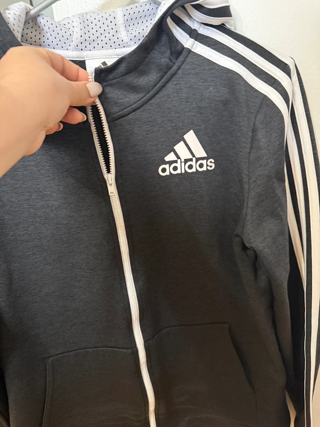 Adidas XL (18/20 years old) Black Track Jacket image indicator(2)