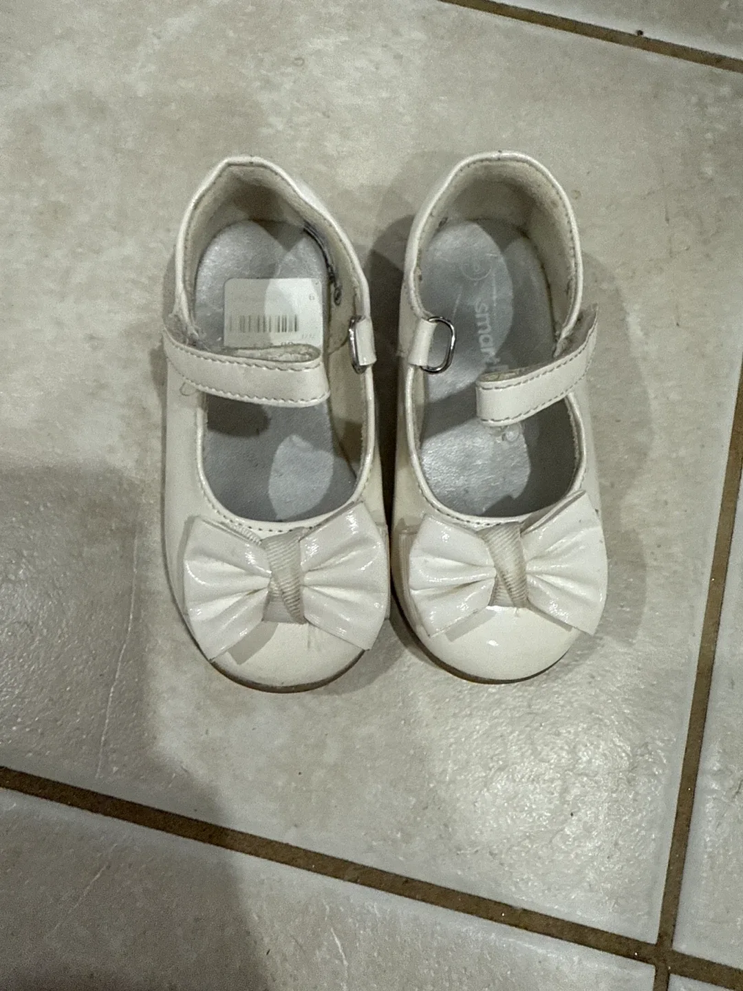 Smart Step White Shoes with Bow