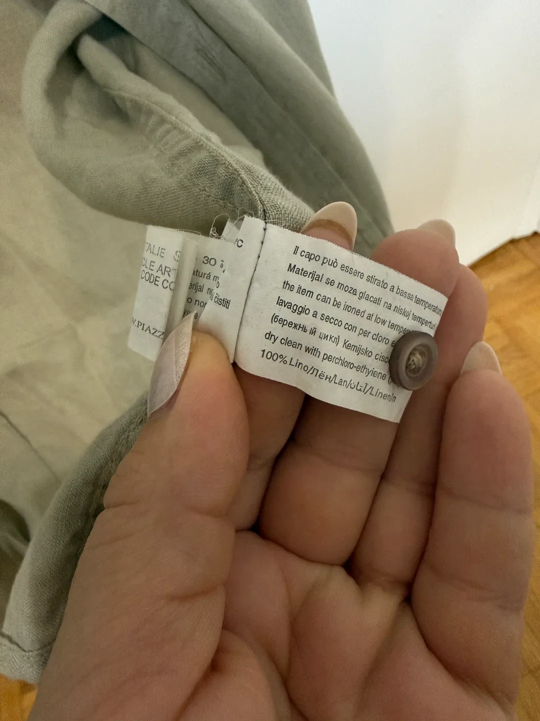 Piazza Italia Linen Shirt - Size S image indicator(5)