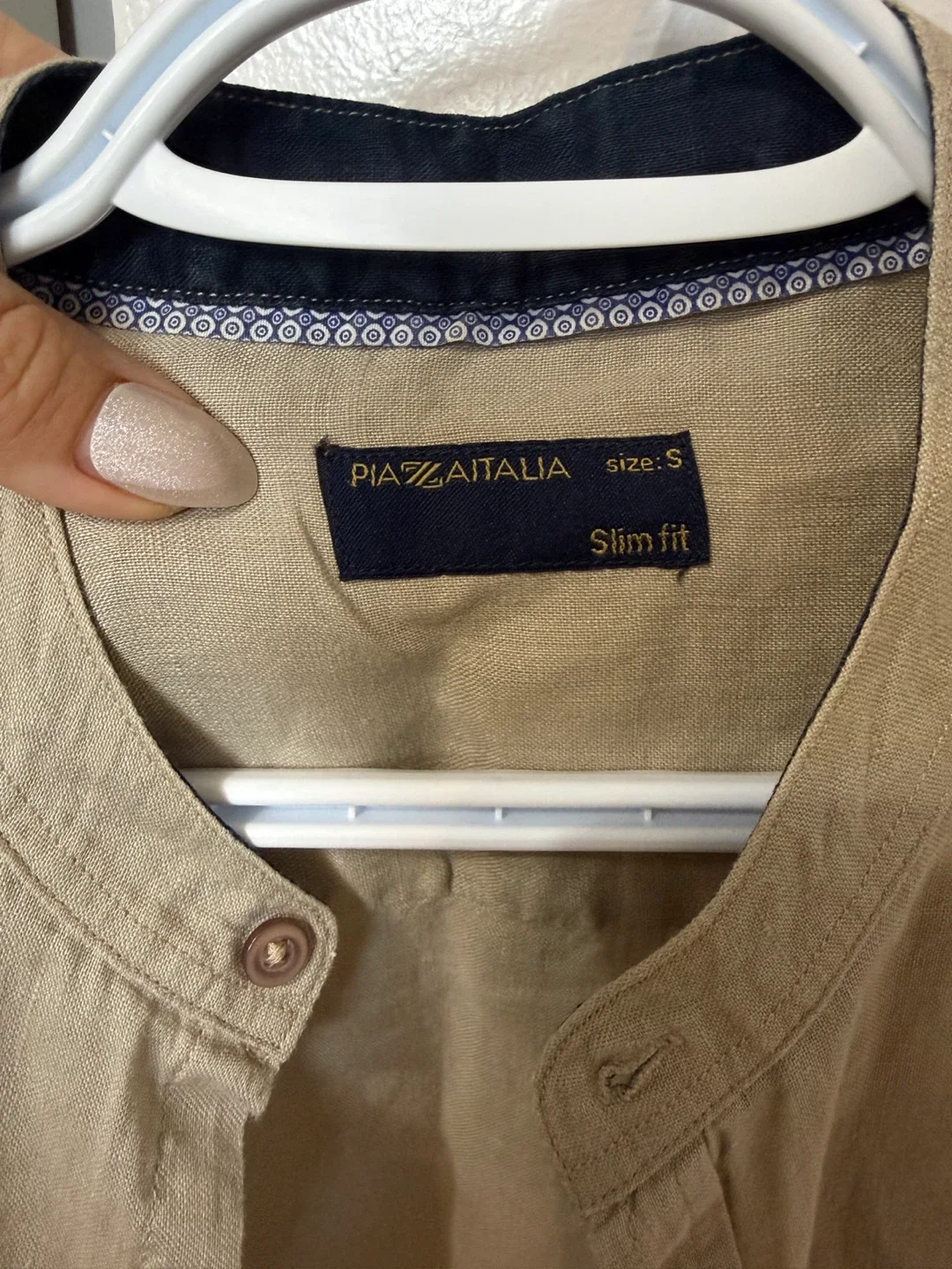 Piazza Italia Linen Shirt - Size S image indicator(2)