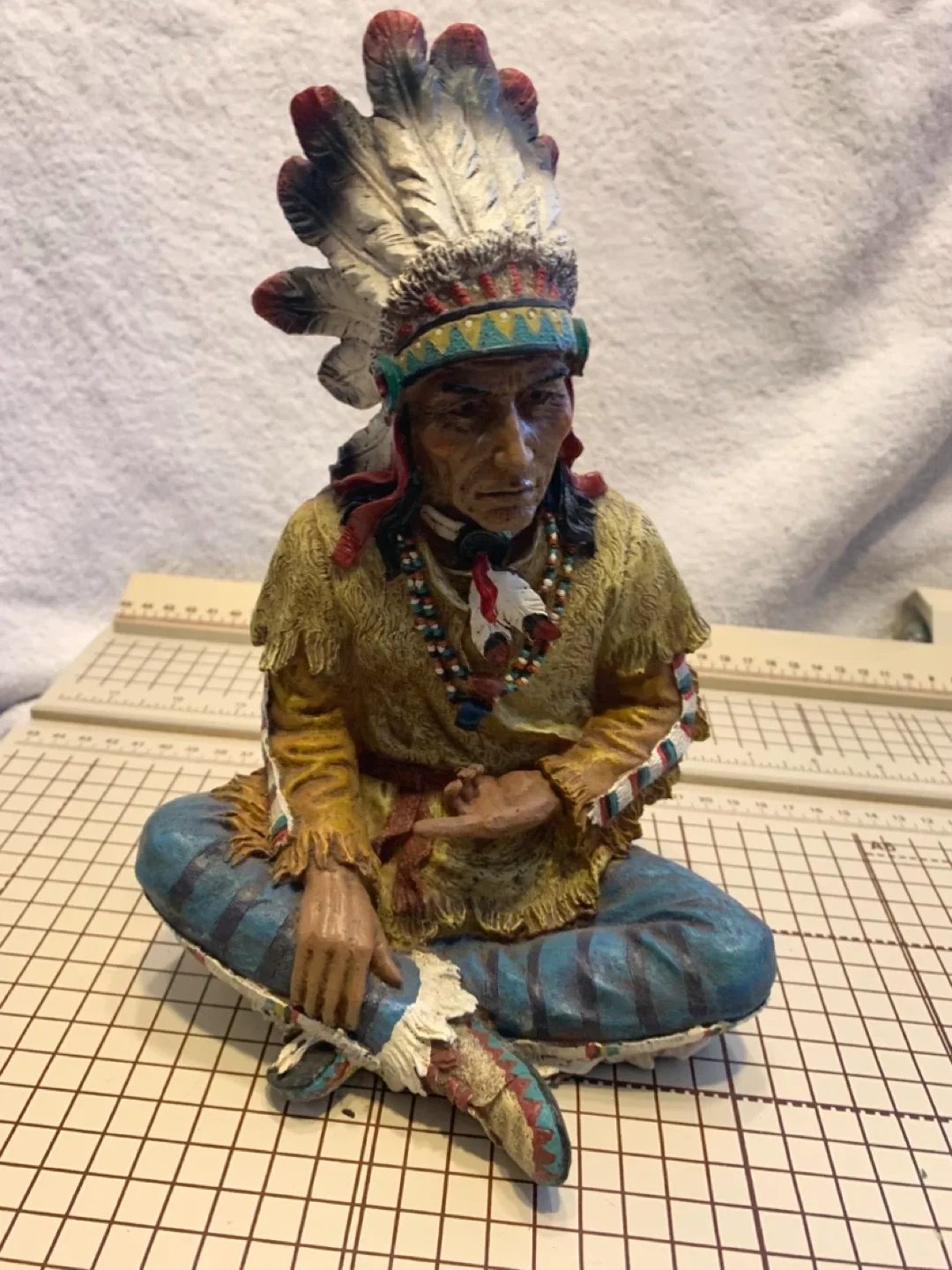 Native American Indian Chief Figurine