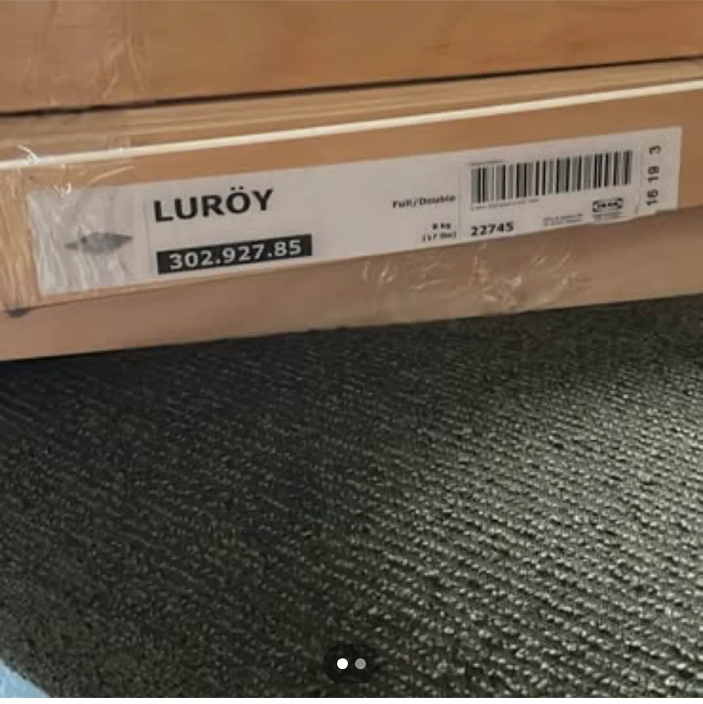 IKEA Luröy Full/Double Slatted Bed Base