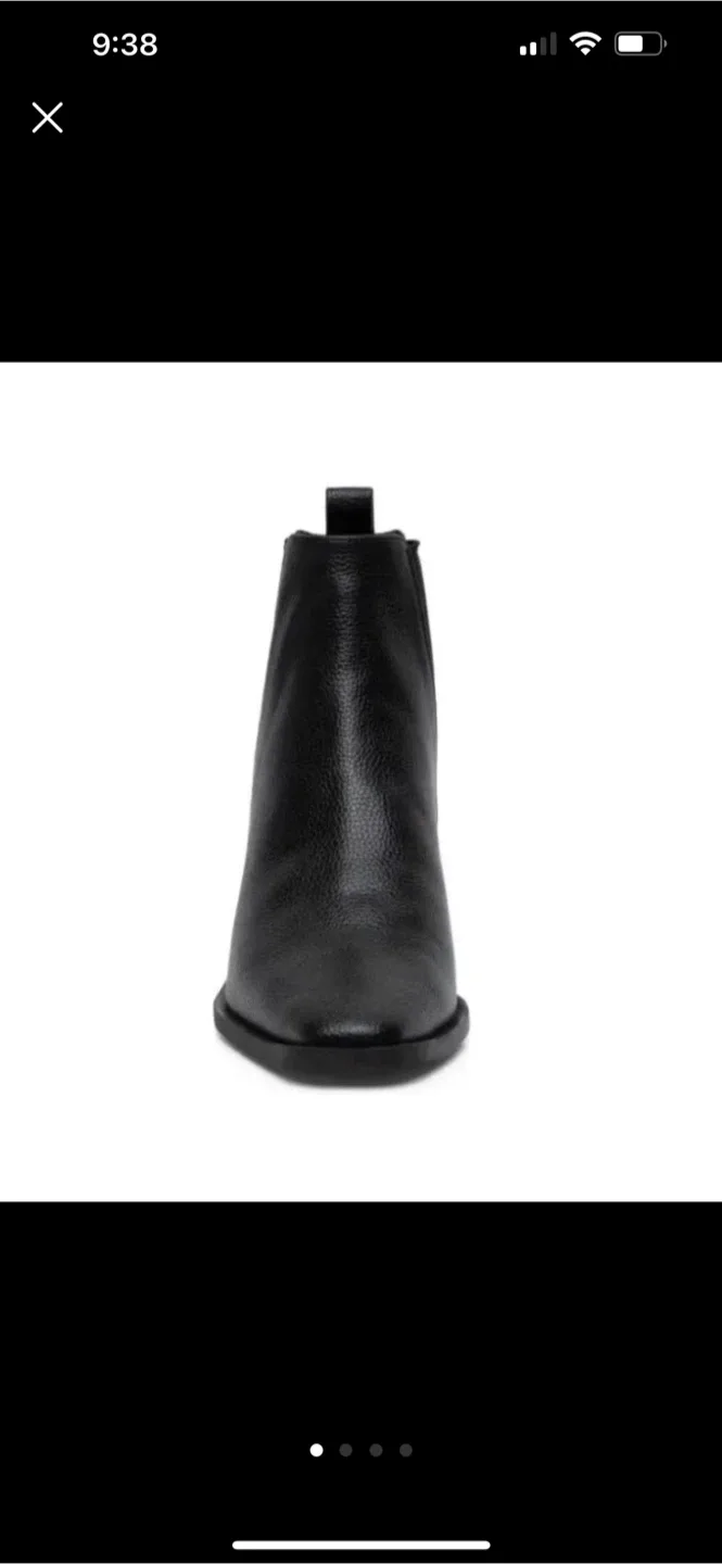 Linea Paolo Black Leather Chelsea Boots - Size 7.5