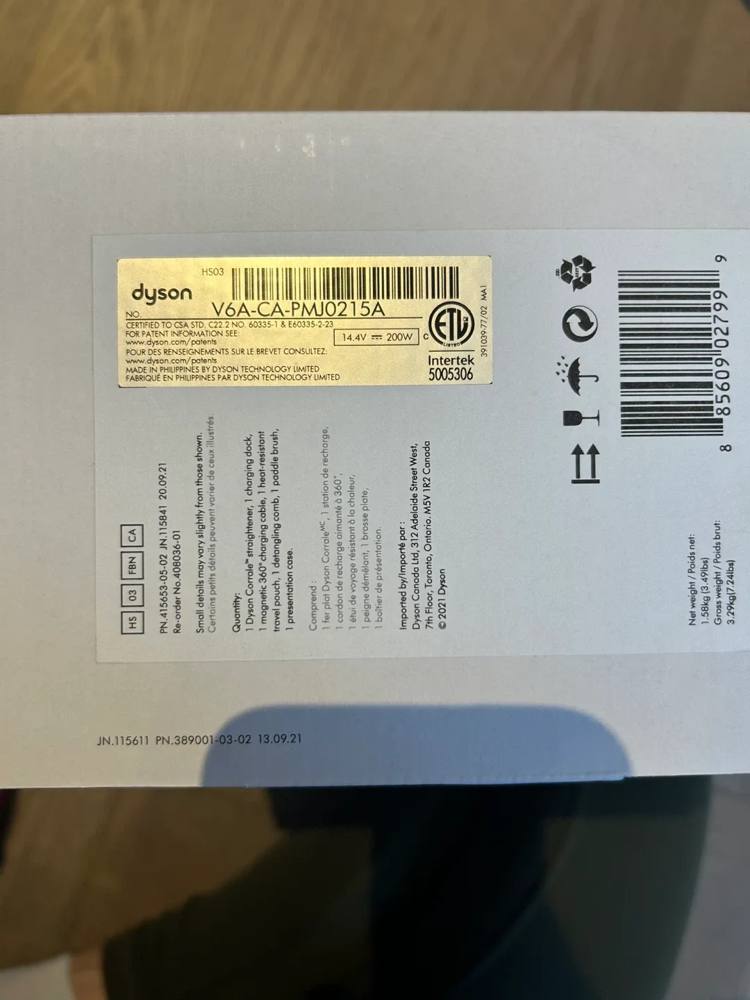 Dyson Corrale Hair Straightener w/ Charging Dock image indicator(3)