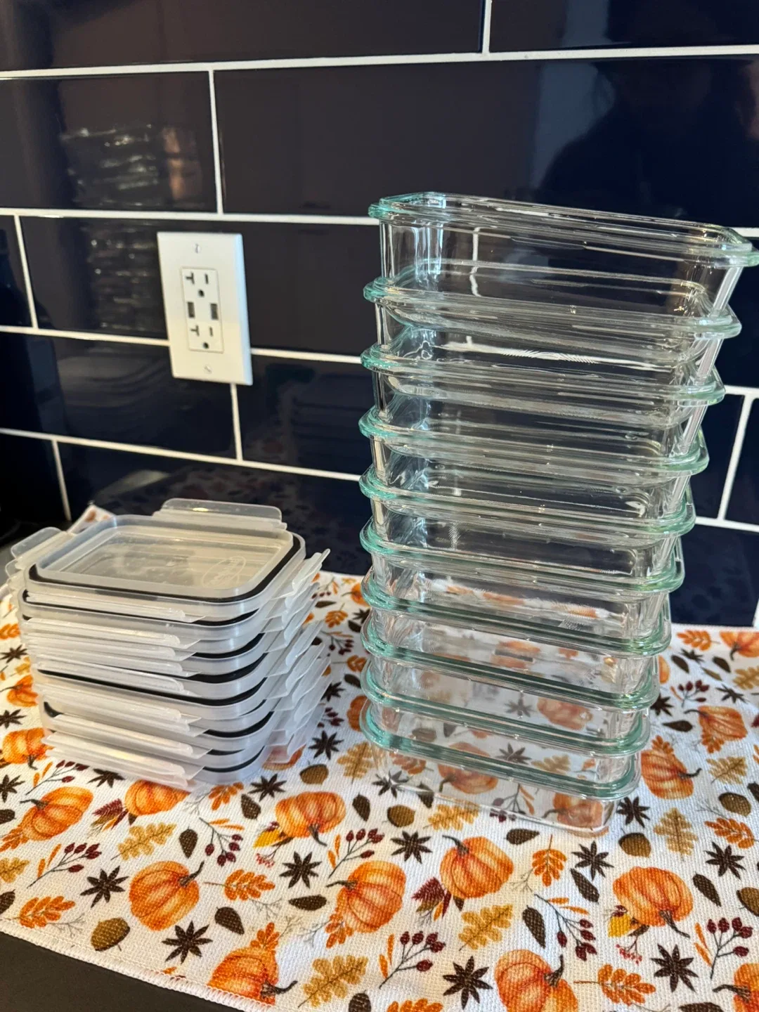 Glass Food Containers 300ml - 10 units