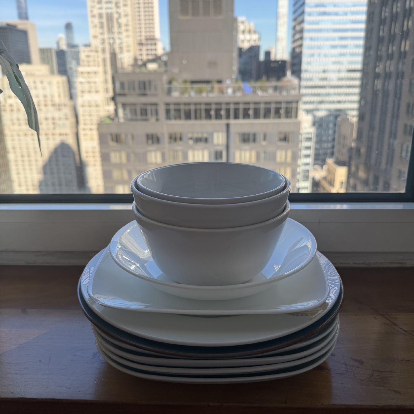 White Dinnerware - Plates and Bowls