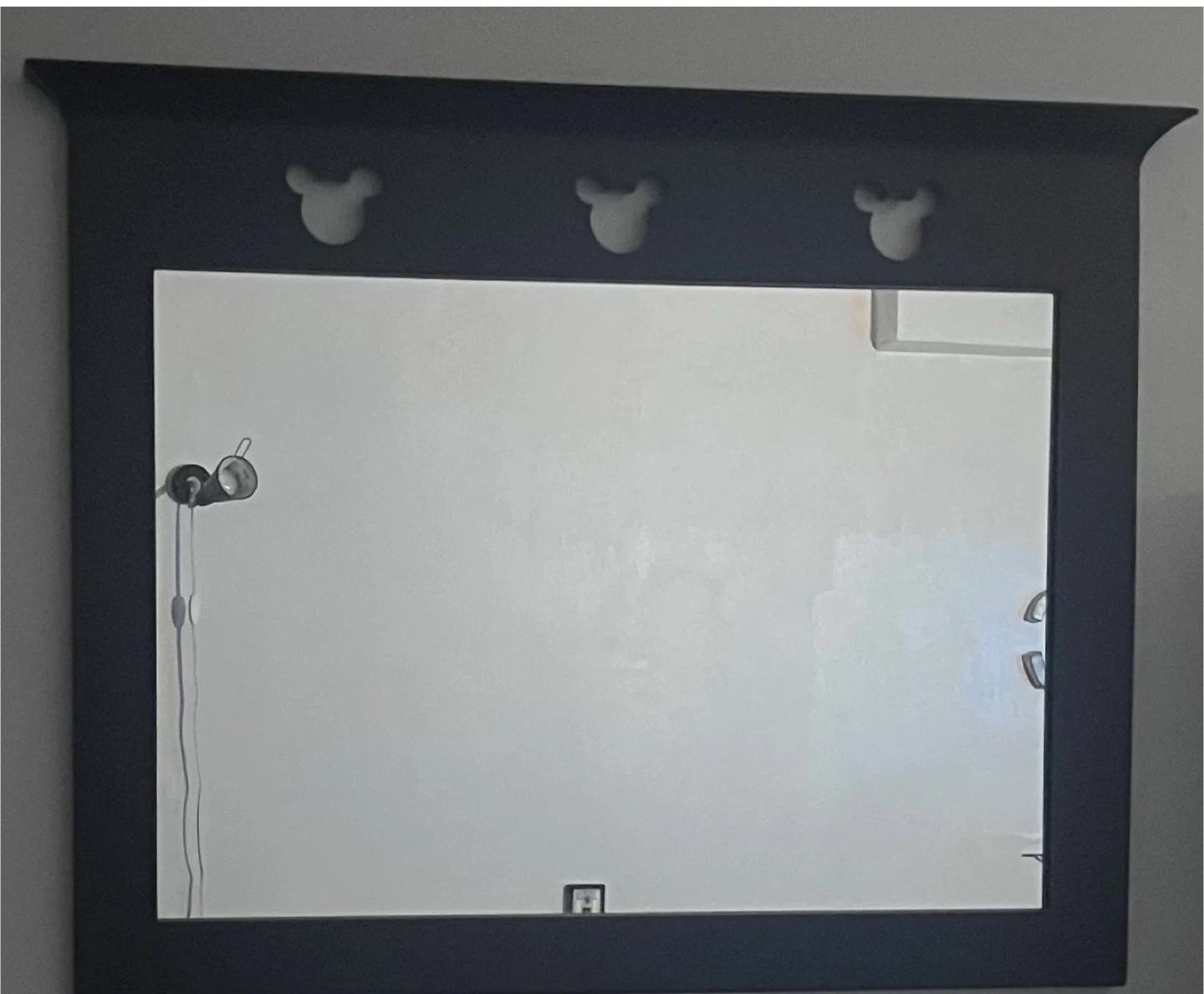 Mickey Mouse Mirror Black Frame mirror
