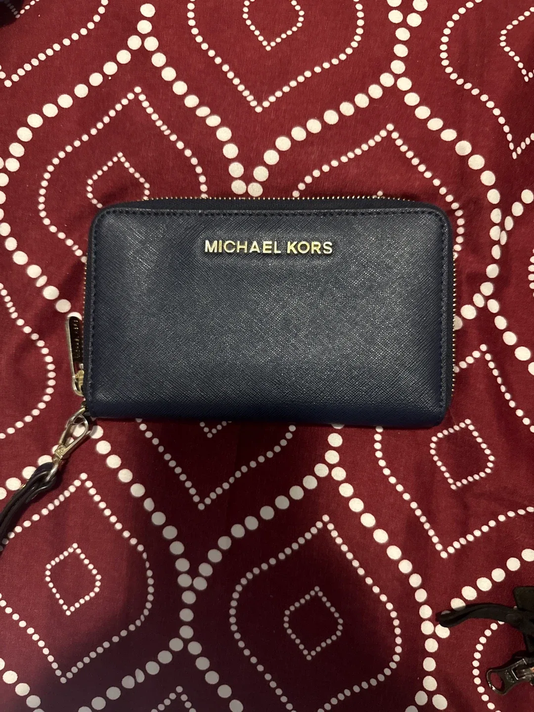 Michael Kors Navy Wristlet Wallet