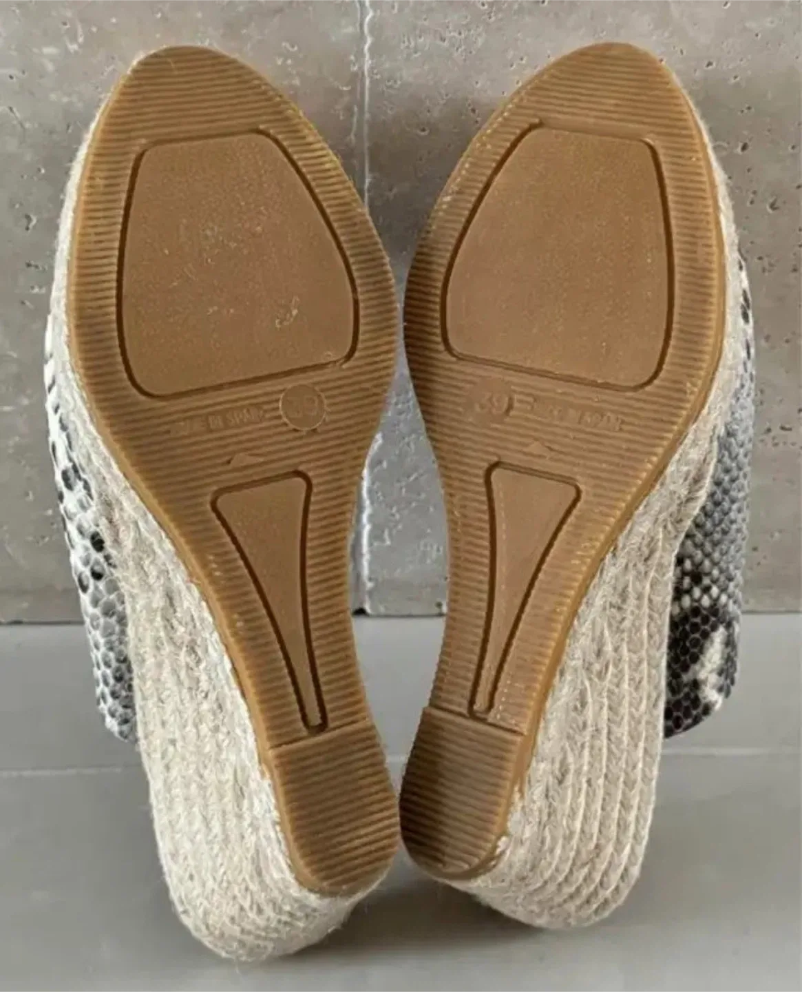 Leather Snake Skin Print Wedge Heels image indicator(4)