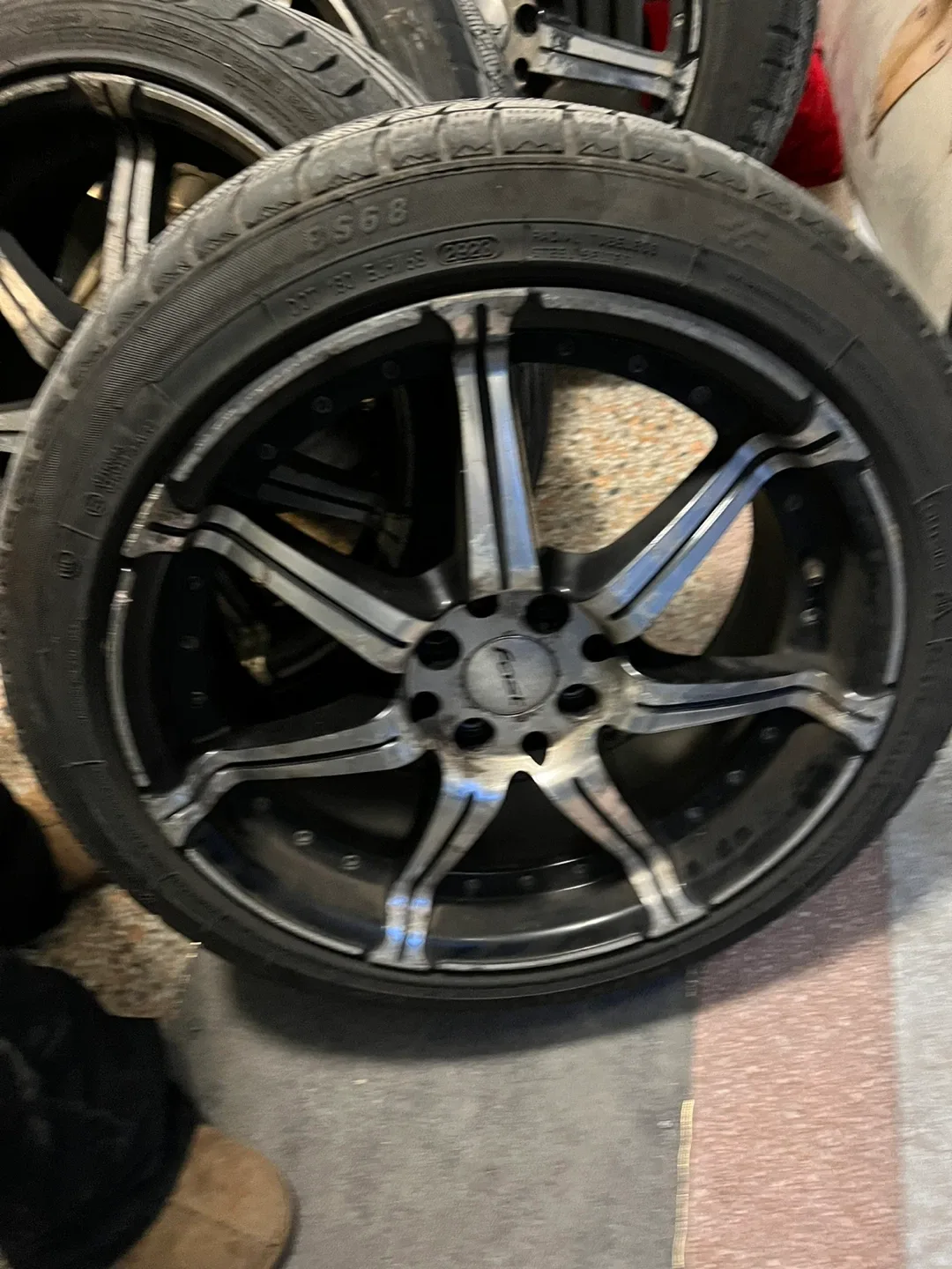 Set of Four Alloy Wheels with Tires