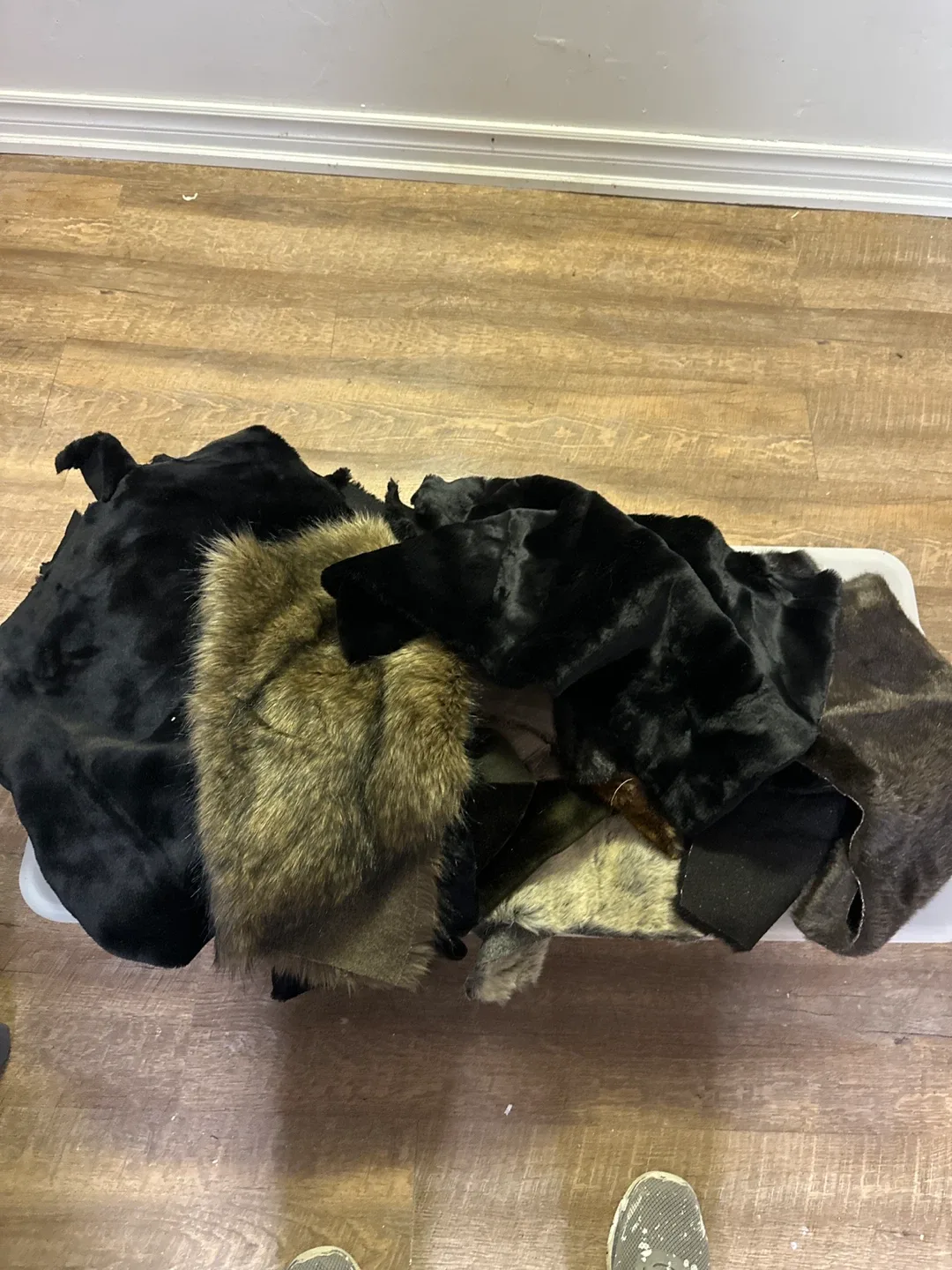 Fur scraps