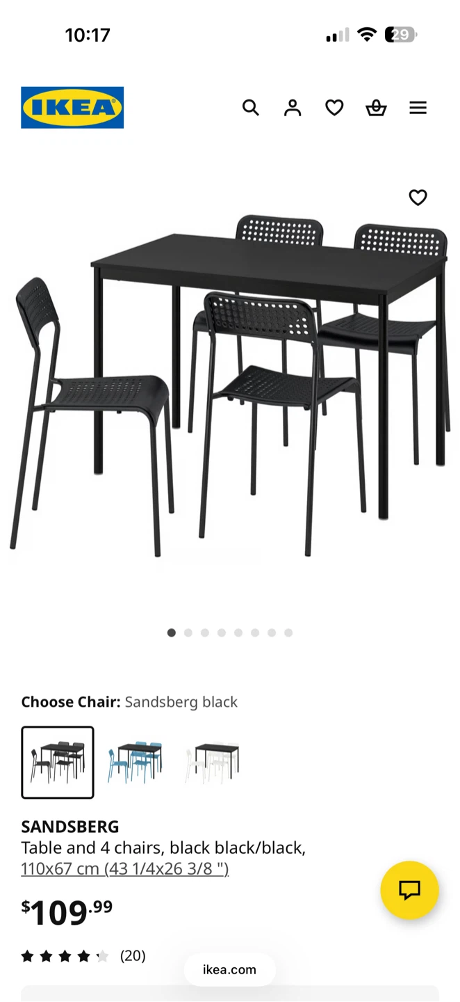 IKEA Dining Table + 4 chairs - photo 3