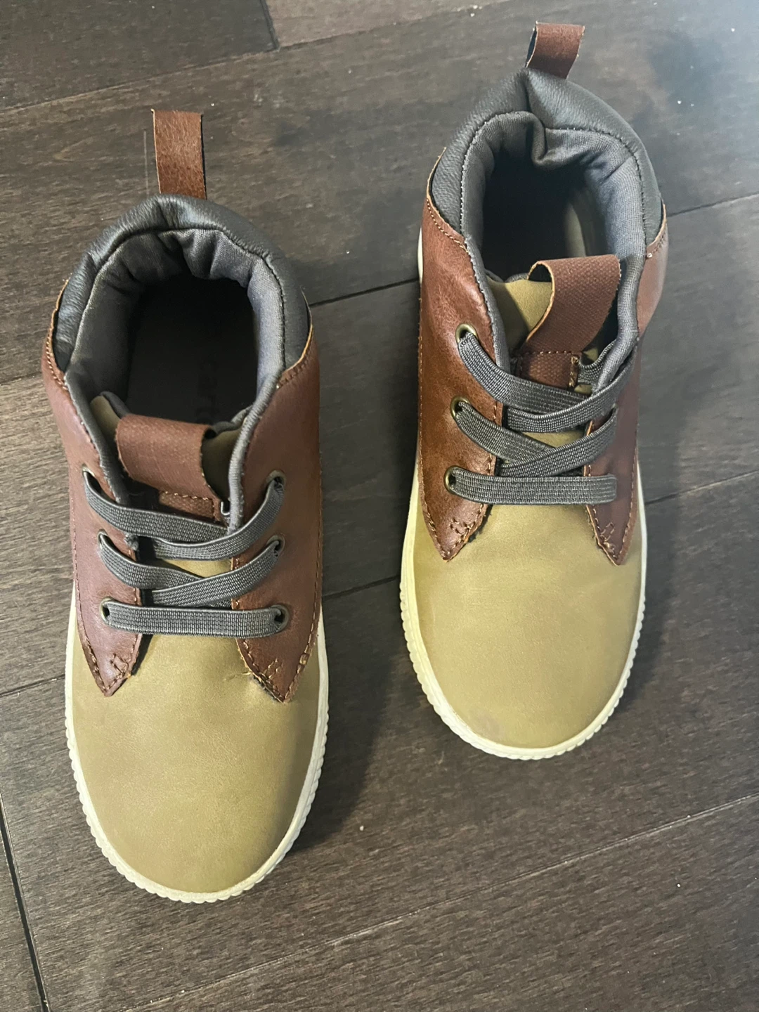 Toddler Brown & Olive Sneakers - Size 13M - photo 2